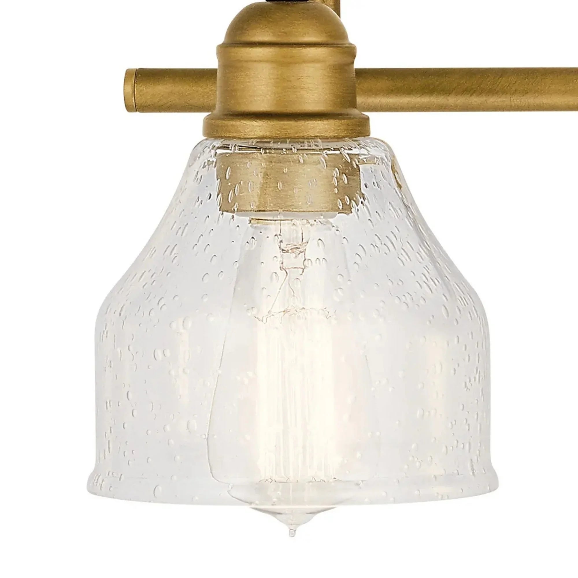 Avery 34" 4-Light Bath Vanity Light, Natural Brass Finish