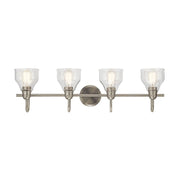 Avery 34" 4-Light Bath Vanity Light, Brushed Nickel Finish