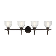 Avery 34" 4-Light Bath Vanity Light, Olde Bronze Finish - Bees Lighting