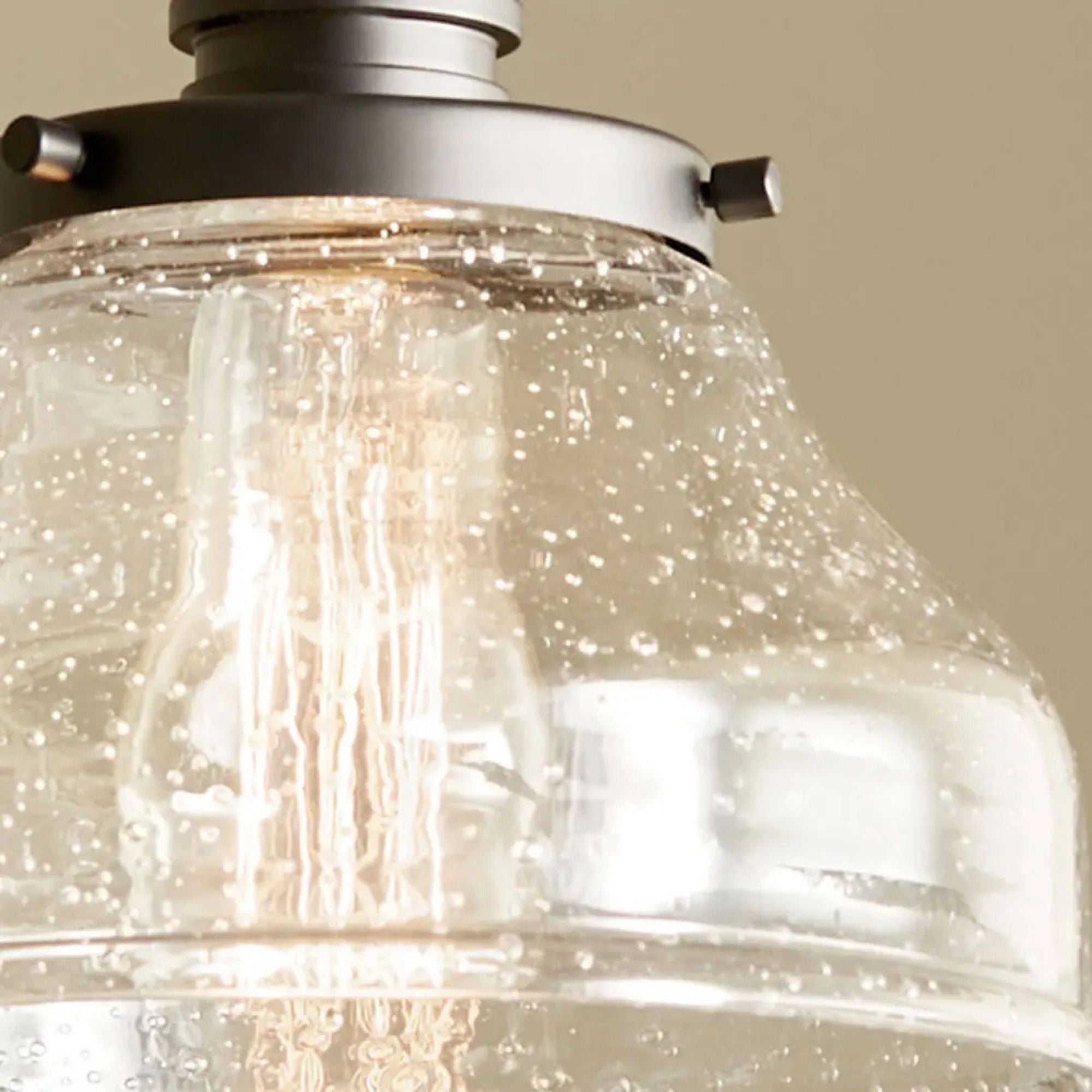Avery 8" Bell Mini Pendant, Black Finish