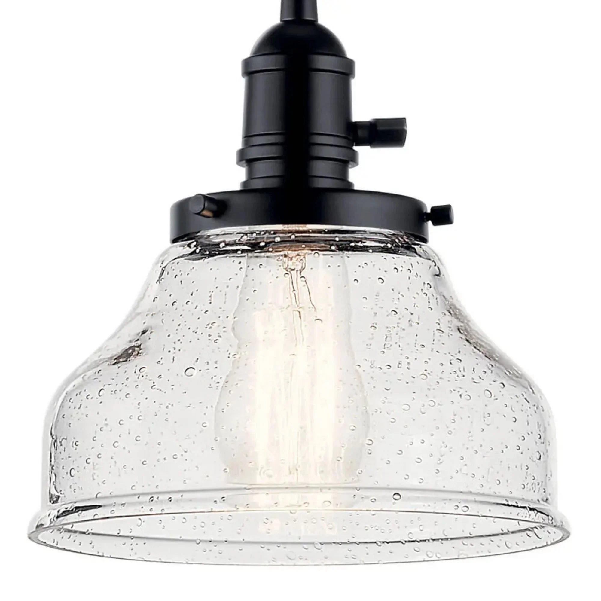 Kichler Lighting - Avery 8" Bell Mini Pendant, Black Finish | Bees Lighting