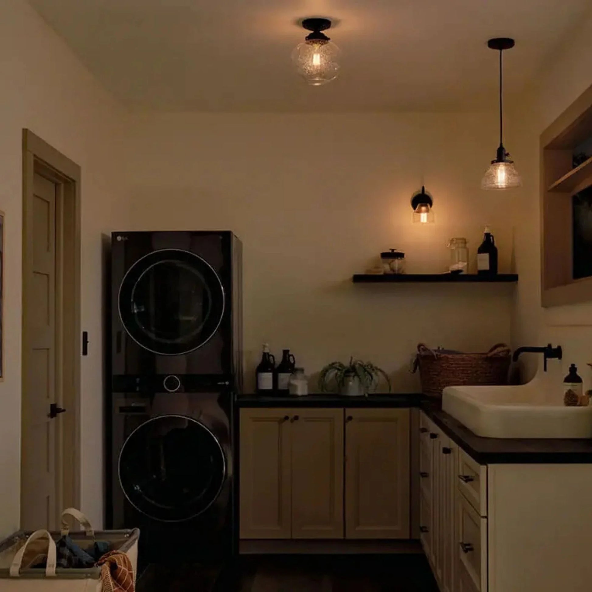 Kichler Lighting - Avery 8" Bell Mini Pendant, Black Finish | Bees Lighting