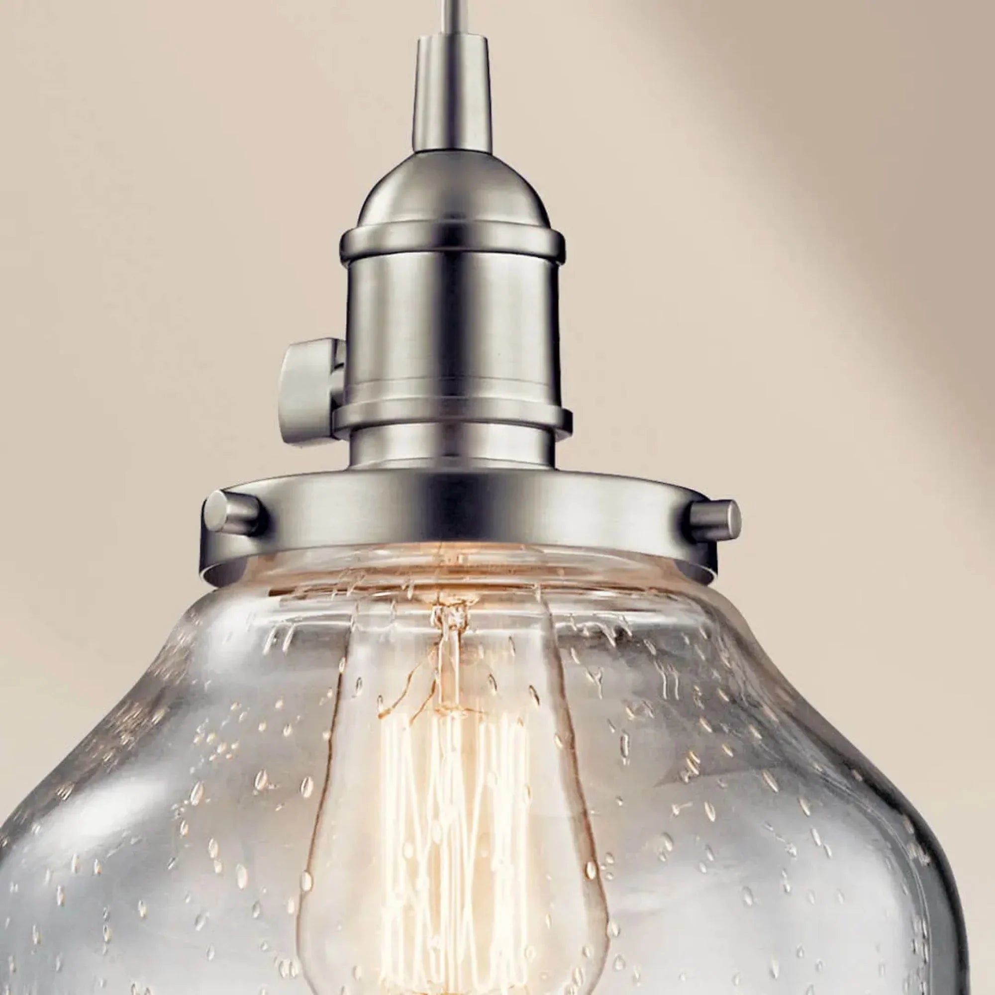 Kichler Lighting - Avery 8" Bell Mini Pendant, Brushed Nickel Finish | Bees Lighting