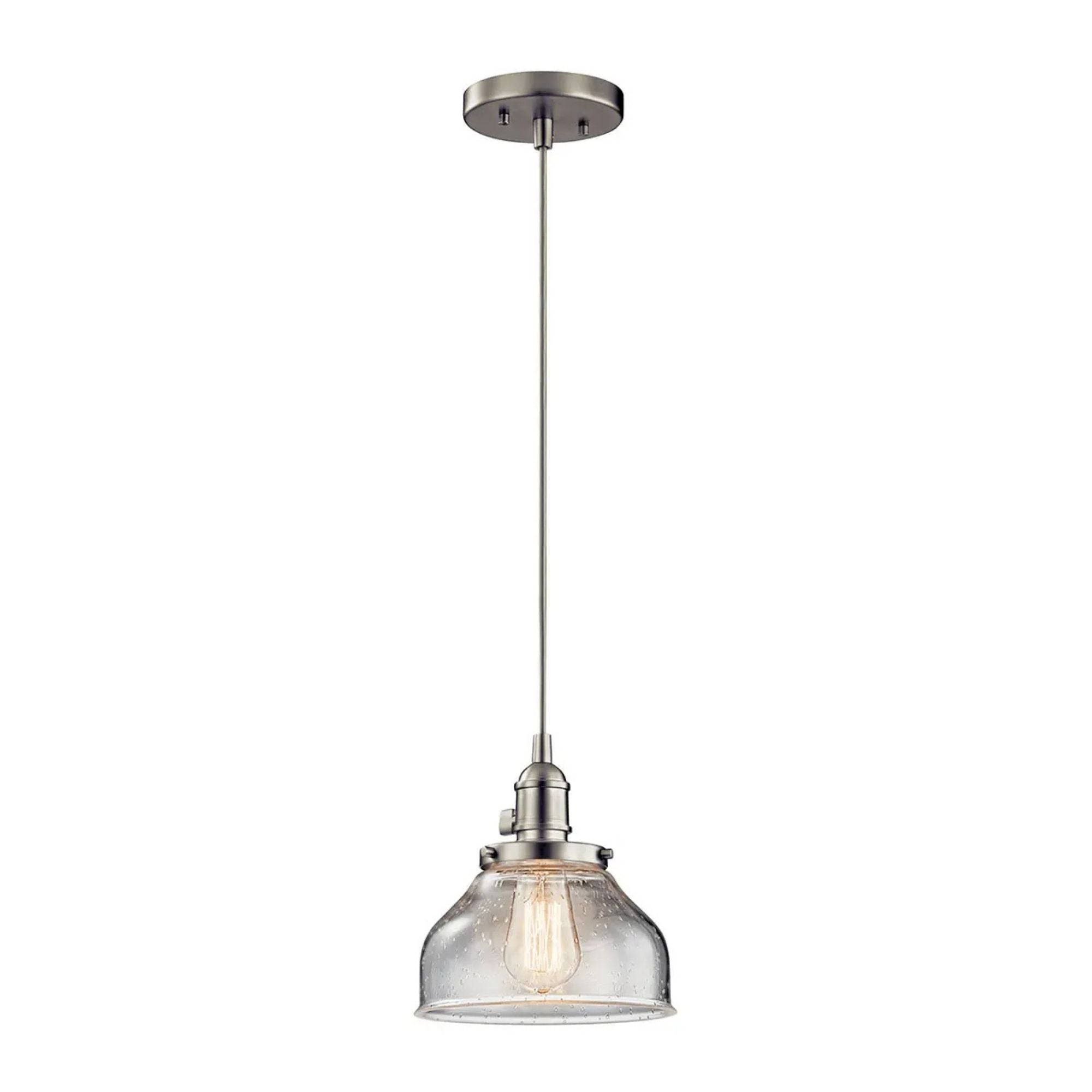 Kichler Avery 8.5 in. Pendant Light Brushed Nickel