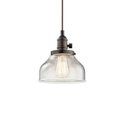 Avery 8" Bell Mini Pendant, Olde Bronze Finish