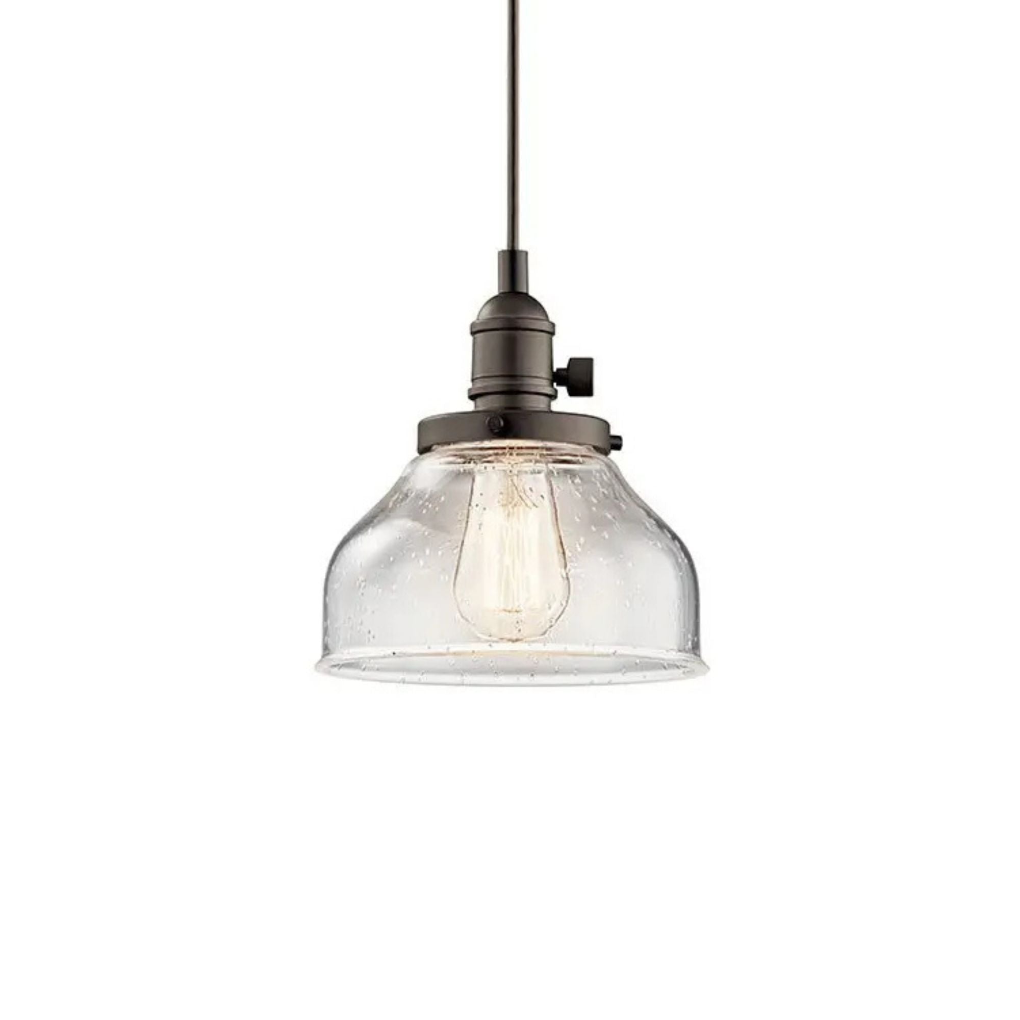 Avery 8" Bell Mini Pendant, Olde Bronze Finish
