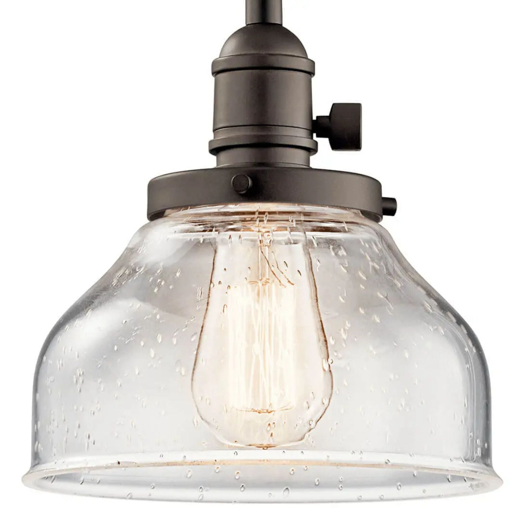 Avery 8" Bell Mini Pendant, Olde Bronze Finish