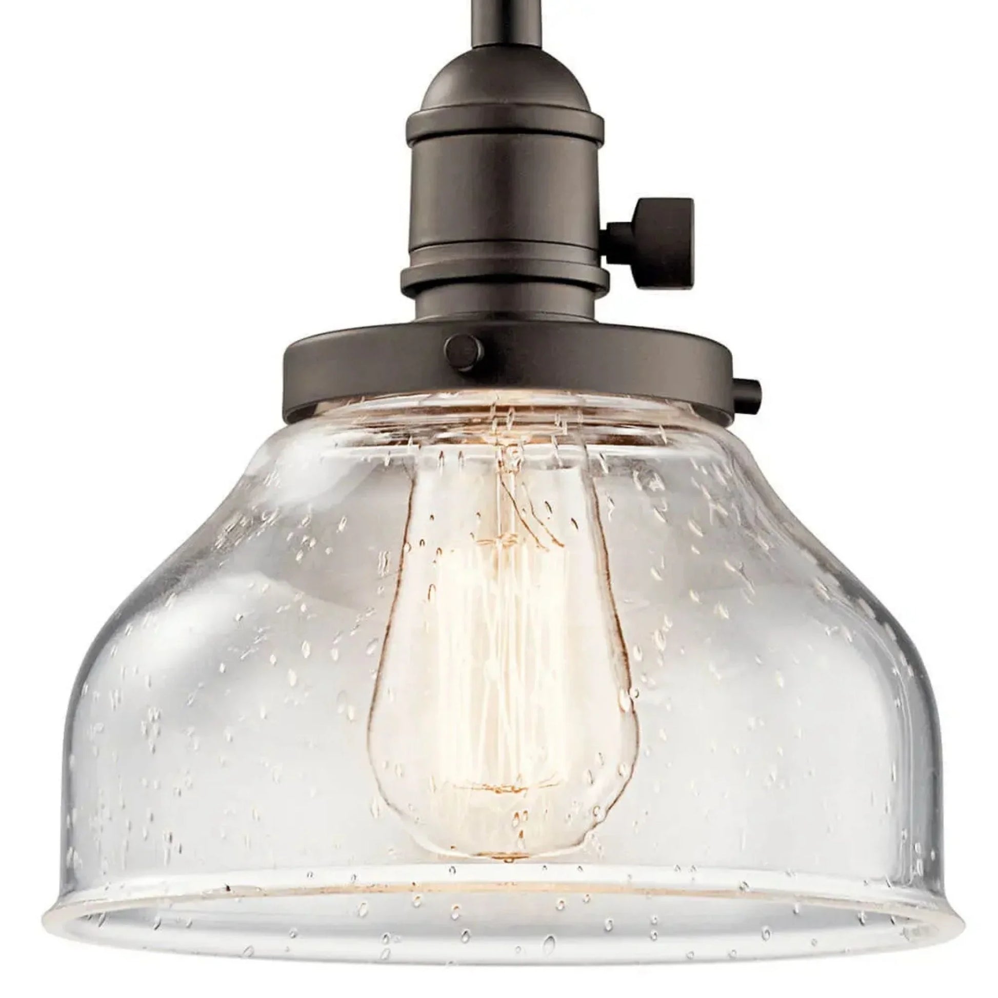 Kichler Lighting - Avery 8" Bell Mini Pendant, Olde Bronze Finish | Bees Lighting