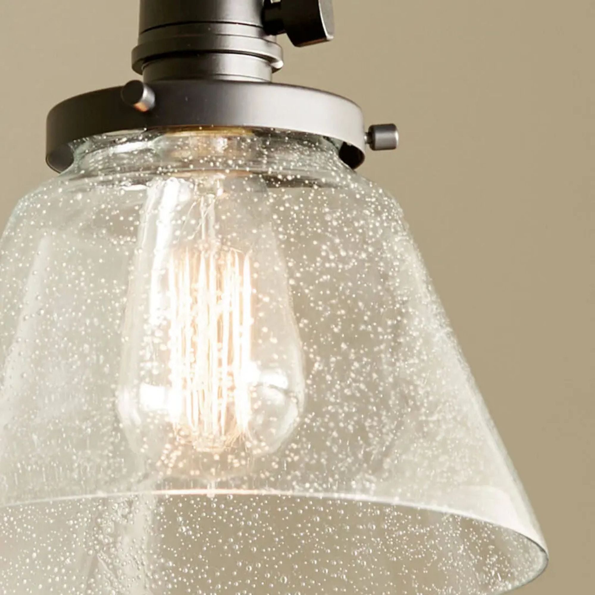 Avery 8" Cone Mini Pendant, Black Finish - Bees Lighting