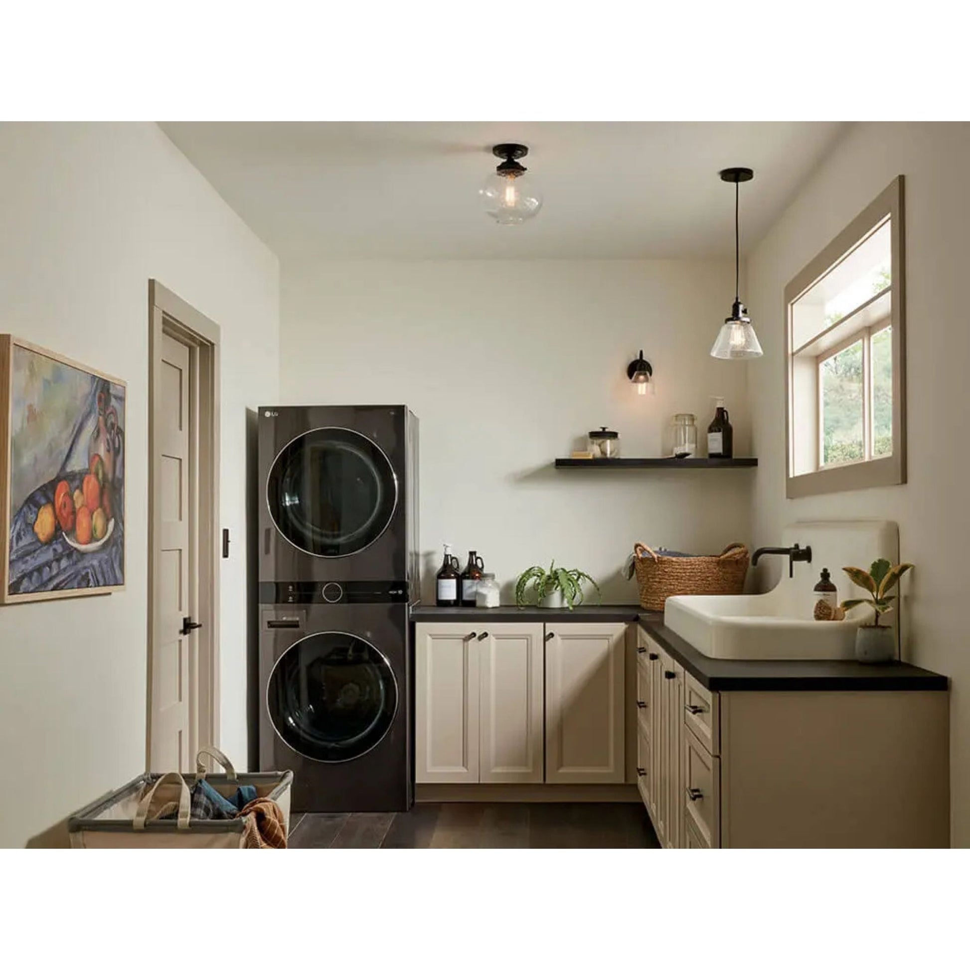Avery 8" Cone Mini Pendant, Black Finish - Bees Lighting