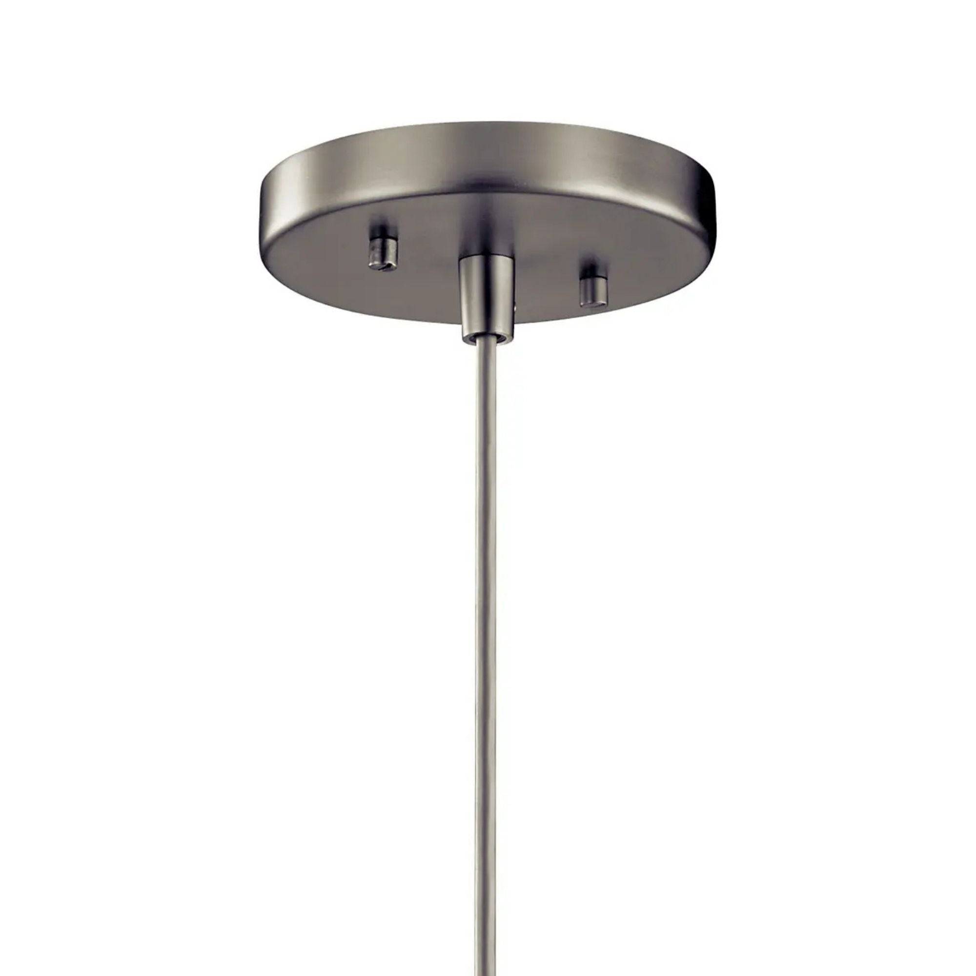 Avery 8" Cone Mini Pendant, Brushed Nickel Finish