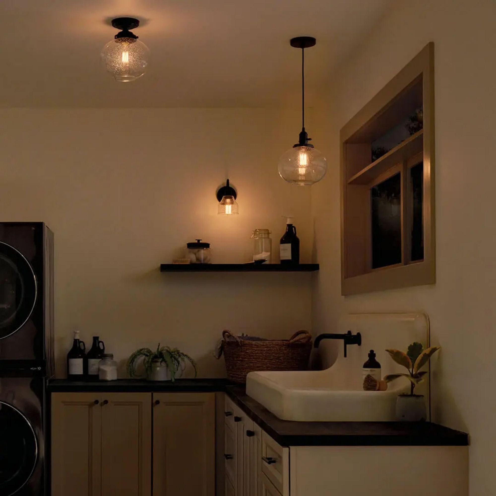 Avery 10" Globe Mini Pendant, Brushed Nickel Finish