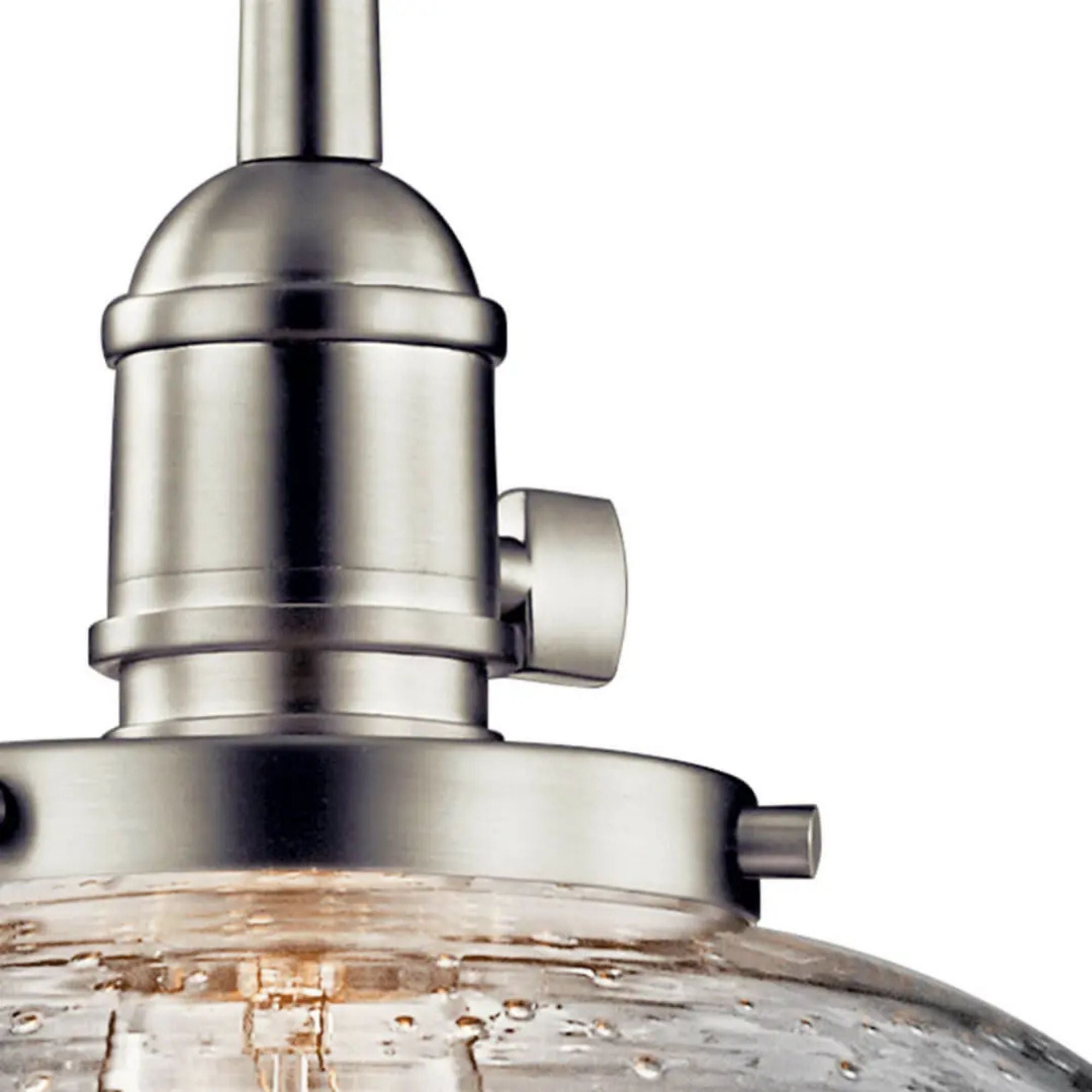 Avery 10" Globe Mini Pendant, Brushed Nickel Finish