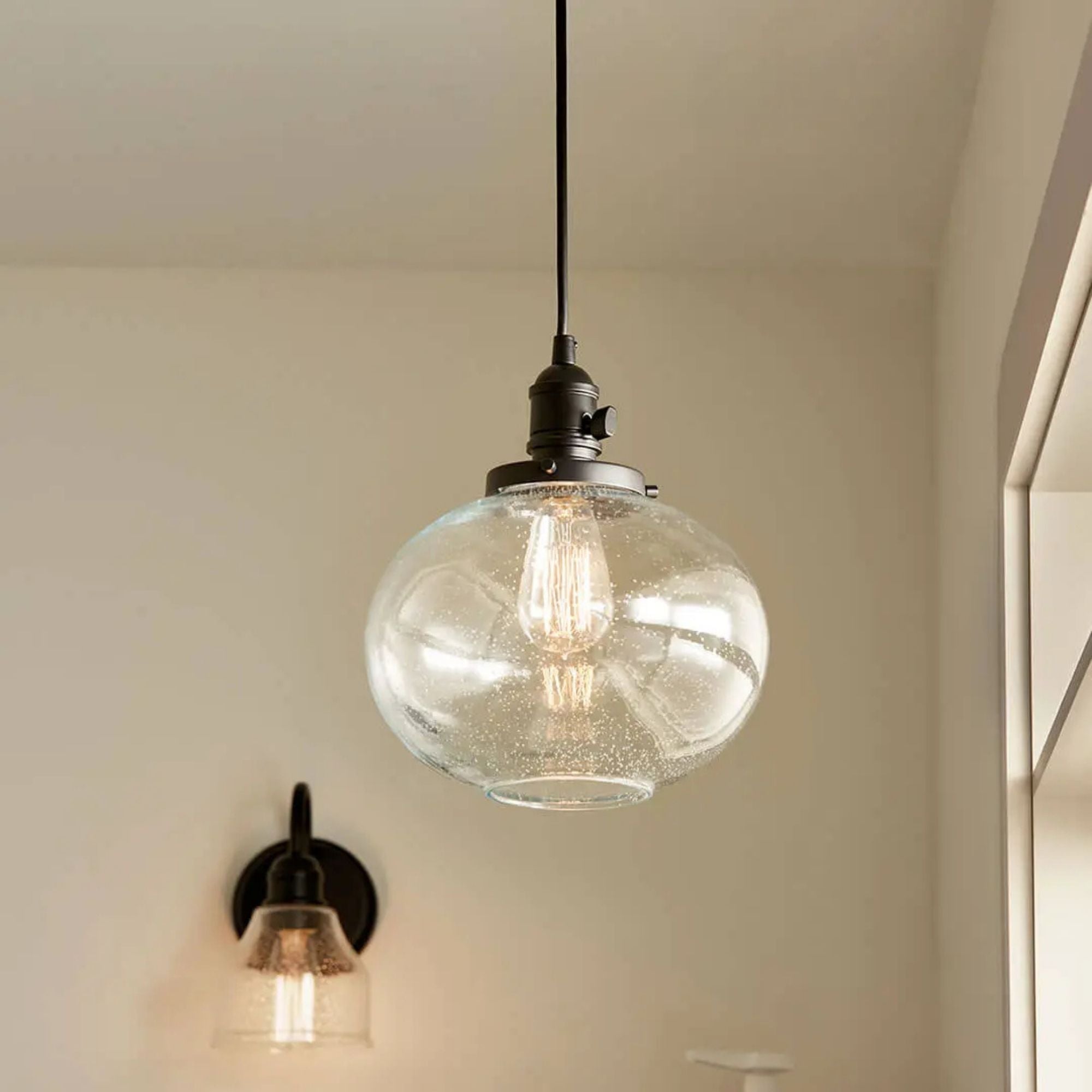 Avery 10" Globe Mini Pendant, Olde Bronze Finish