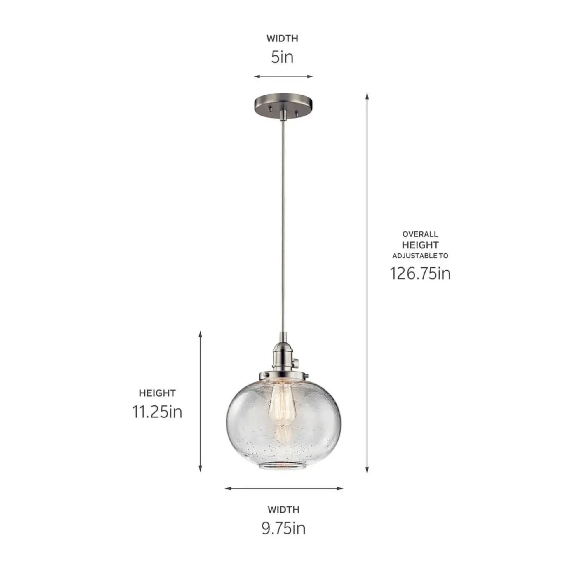 Kichler Lighting - Avery 10" Globe Mini Pendant, Olde Bronze Finish | Bees Lighting