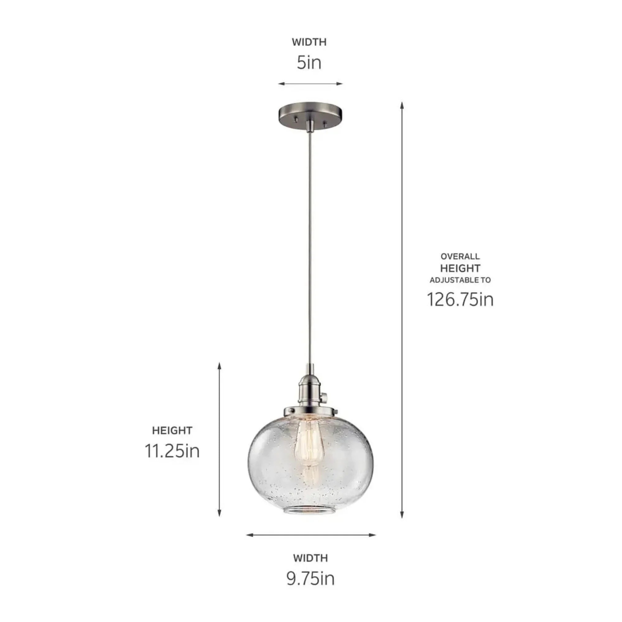 Kichler Lighting - Avery 10" Globe Mini Pendant, Olde Bronze Finish | Bees Lighting