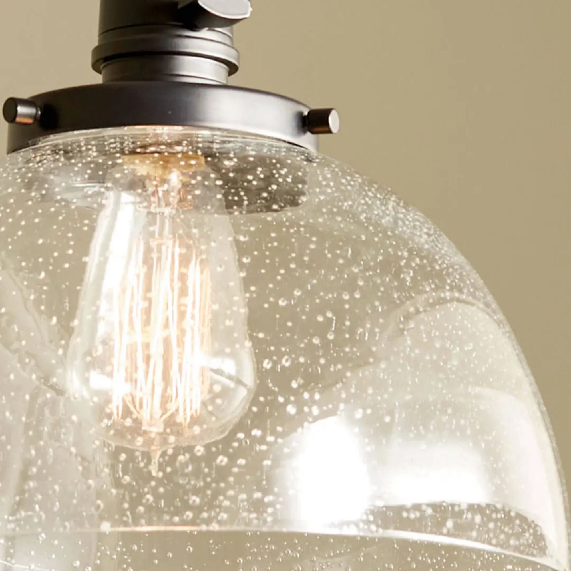 Avery 10" Dome Mini Pendant, Black Finish