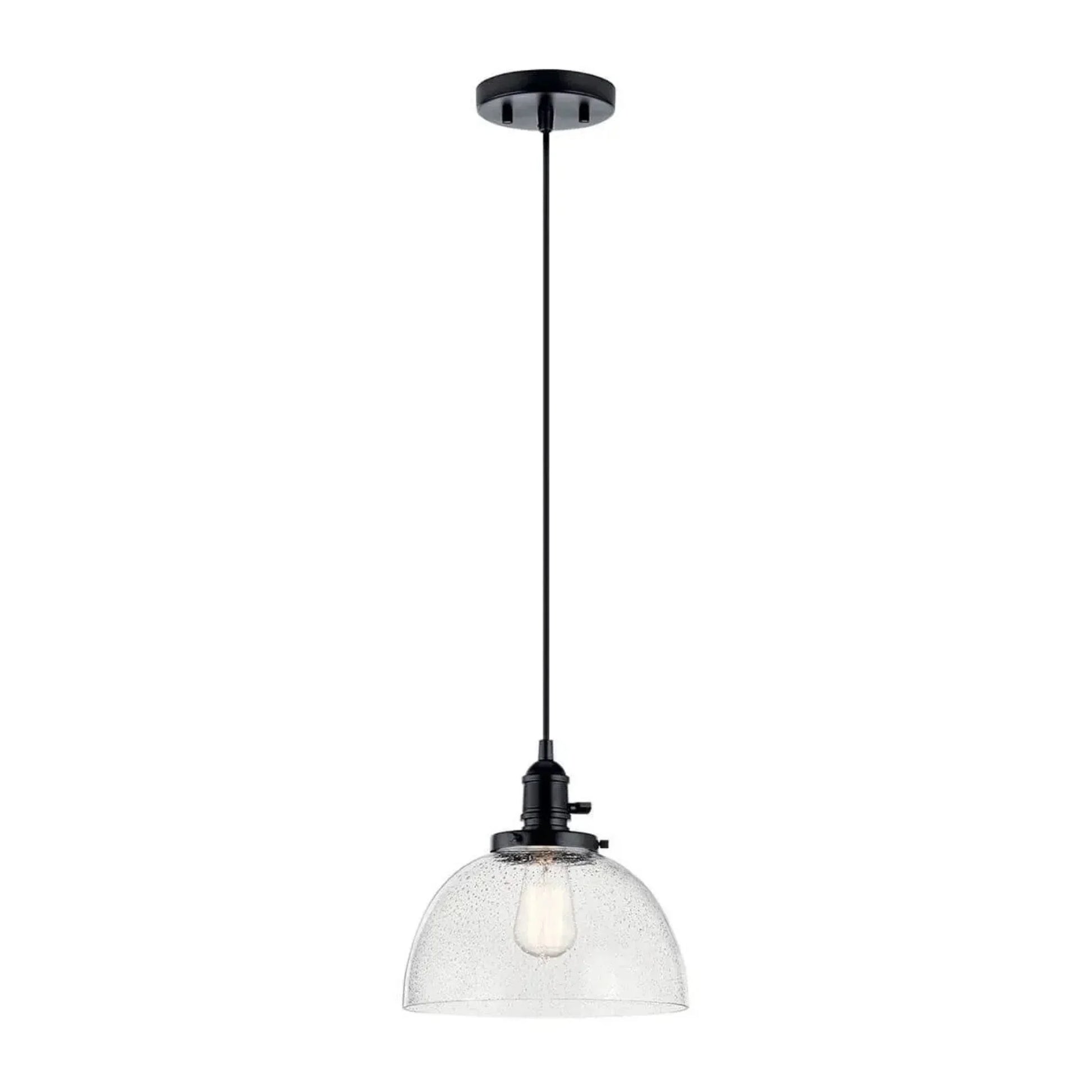 Kichler Lighting - Avery 10" Dome Mini Pendant, Black Finish | Bees Lighting