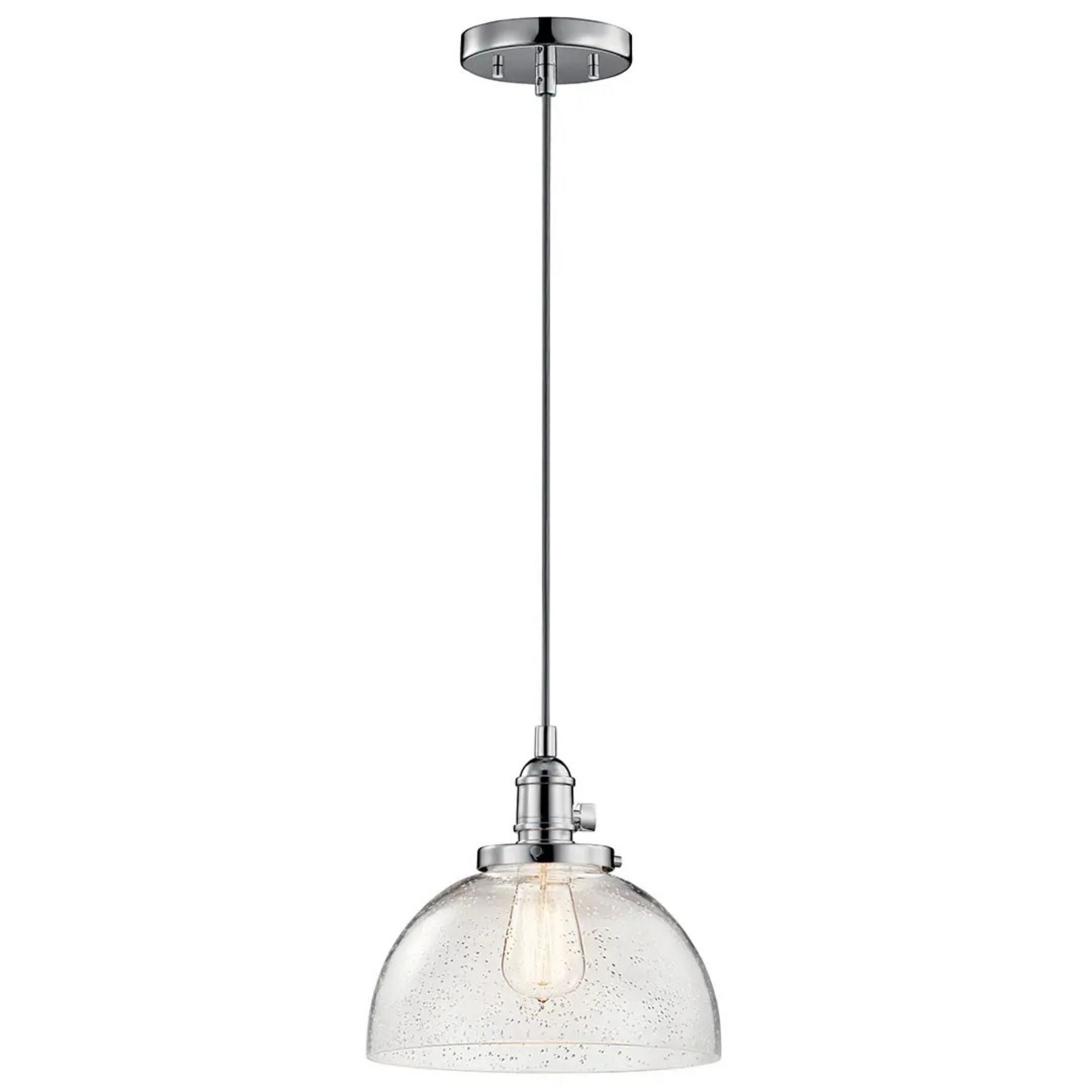 Avery 10" Dome Mini Pendant, Chrome Finish