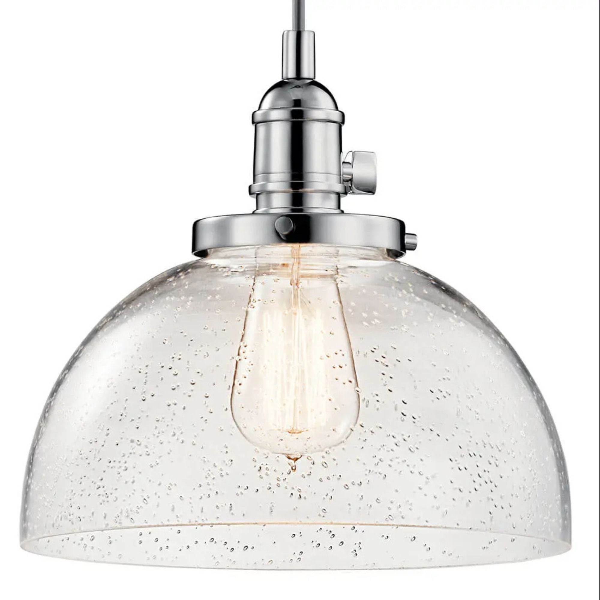 Avery 10" Dome Mini Pendant, Chrome Finish