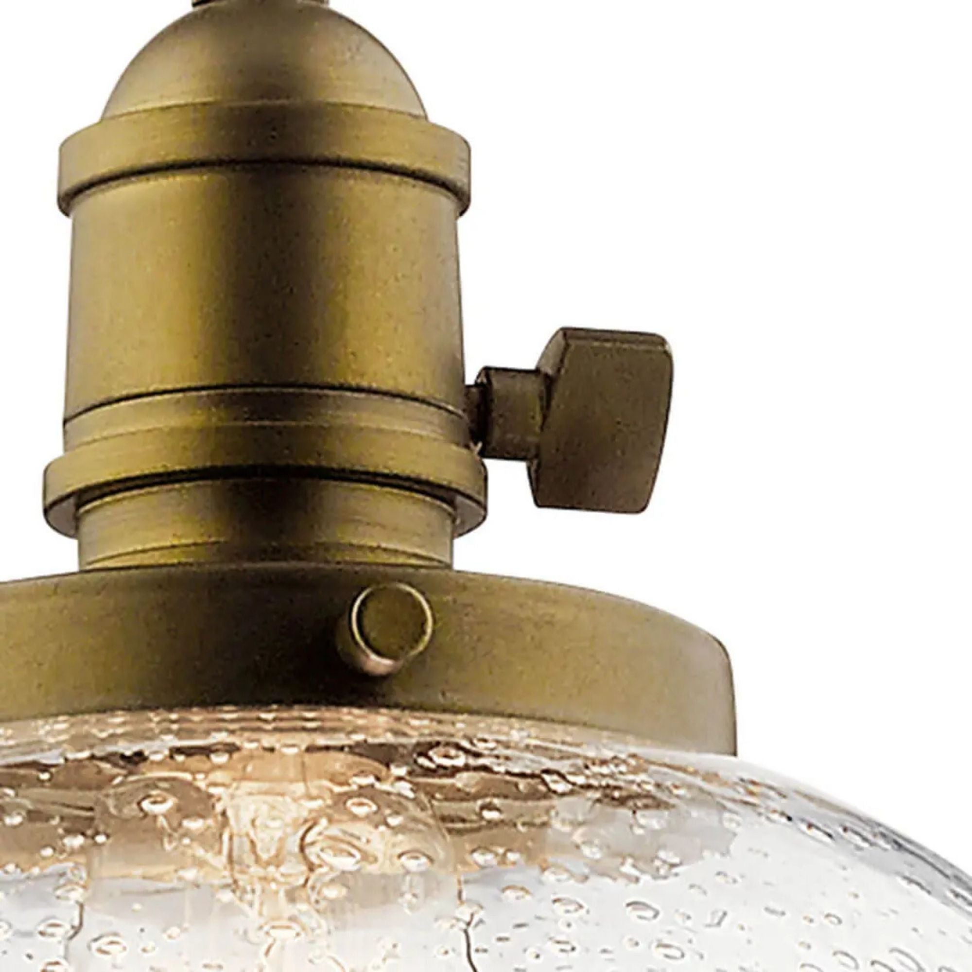 Avery 10" Dome Mini Pendant, Natural Brass Finish