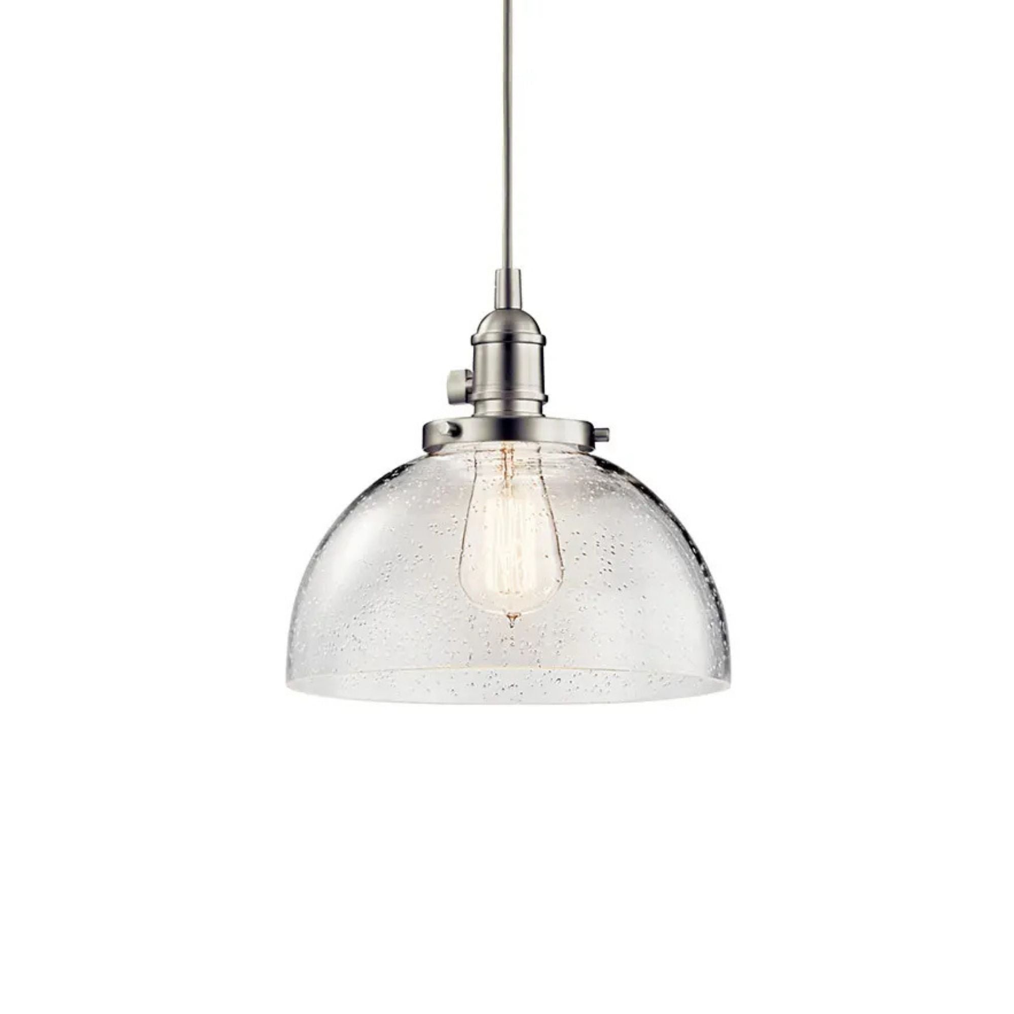 Avery 10" Dome Mini Pendant, Brushed Nickel Finish