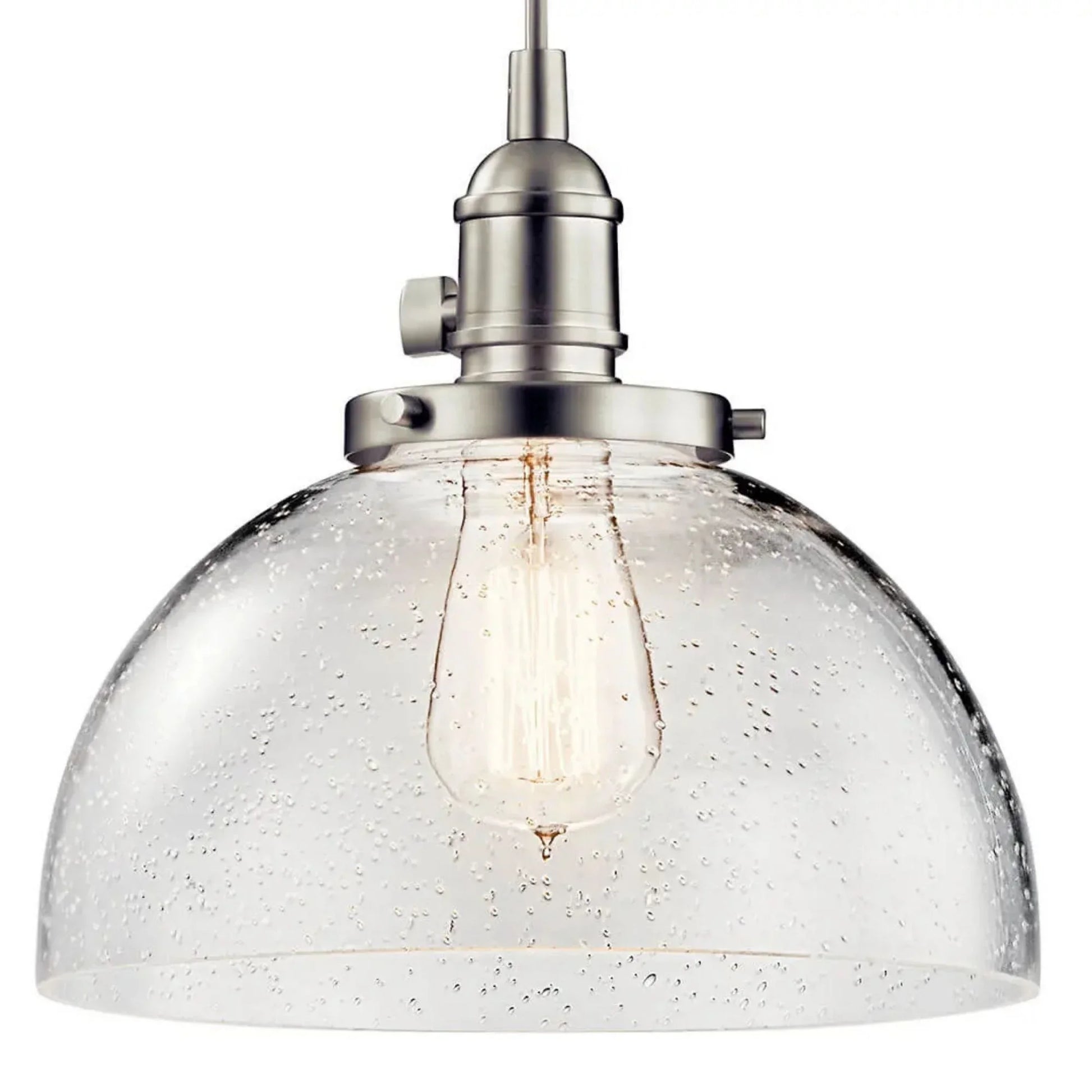 Kichler Lighting - Avery 10" Dome Mini Pendant, Brushed Nickel Finish | Bees Lighting