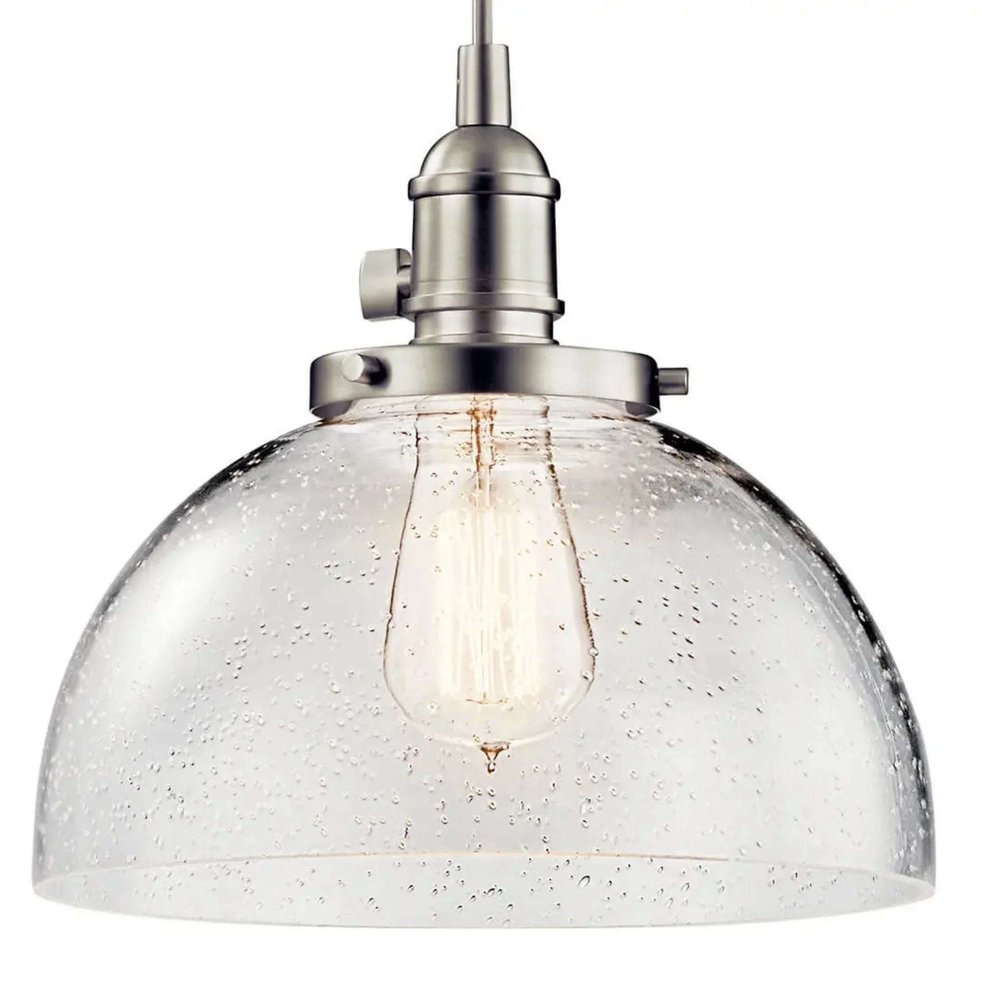 Kichler Lighting - Avery 10" Dome Mini Pendant, Brushed Nickel Finish | Bees Lighting