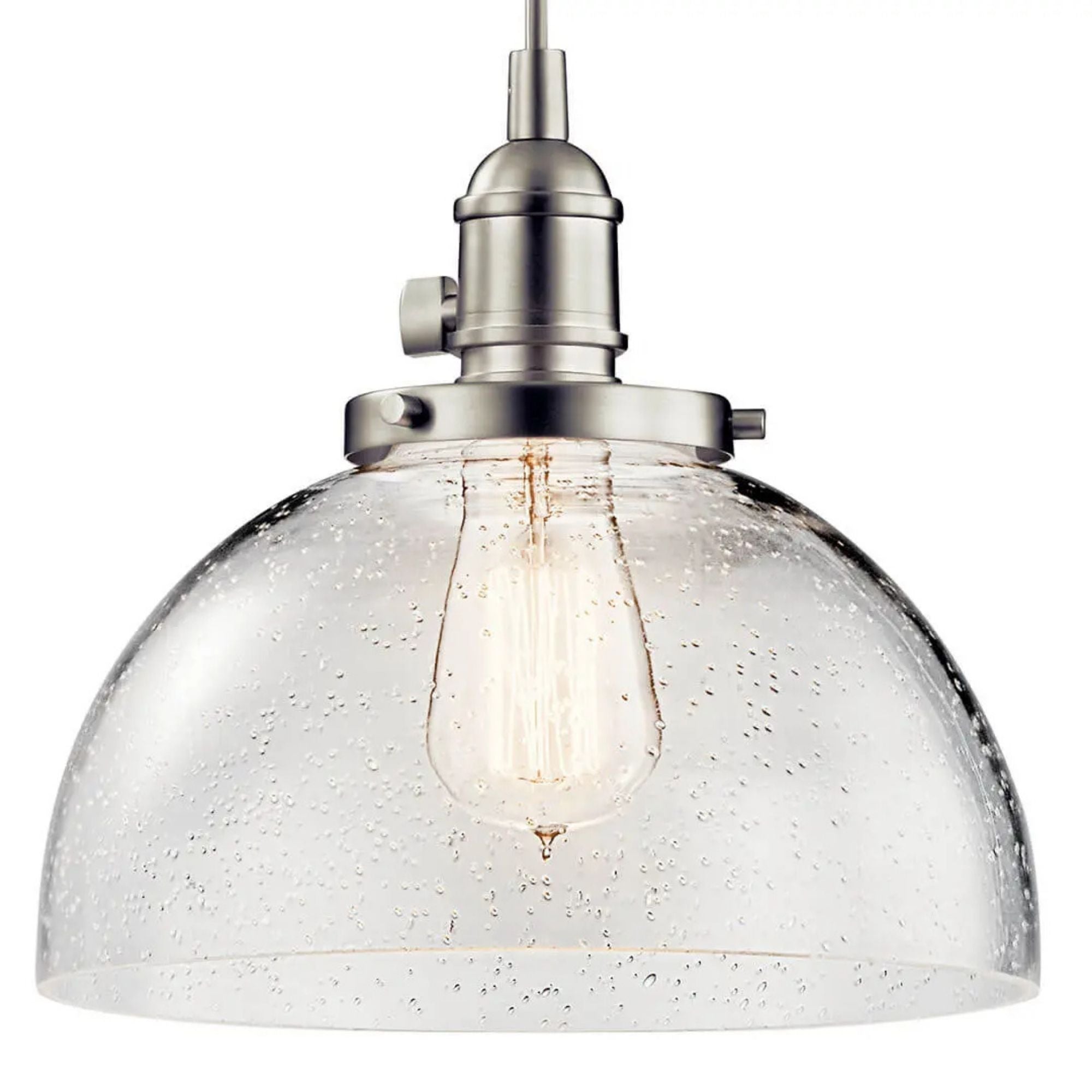 Avery 10" Dome Mini Pendant, Brushed Nickel Finish