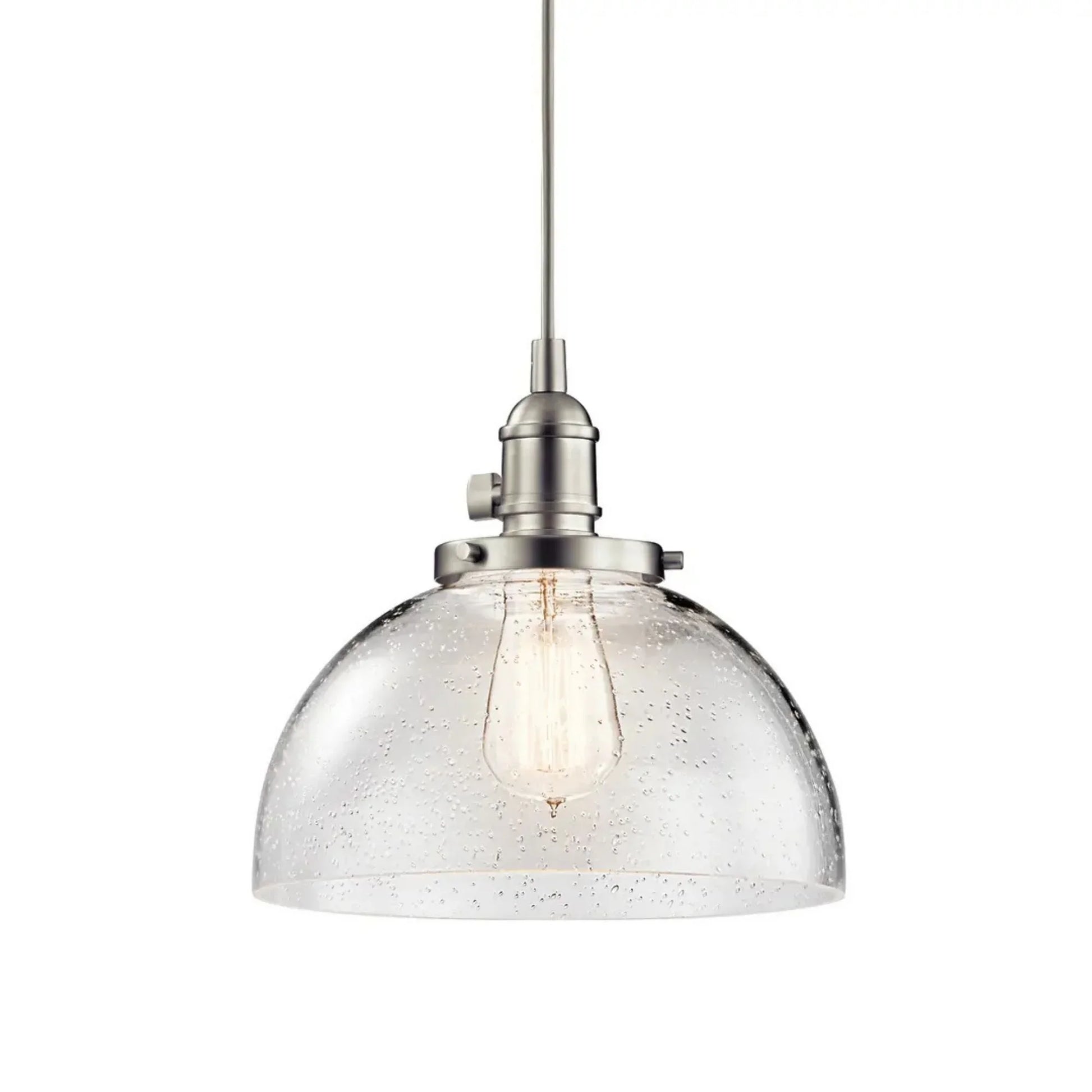 Kichler Lighting - Avery 10" Dome Mini Pendant, Brushed Nickel Finish | Bees Lighting