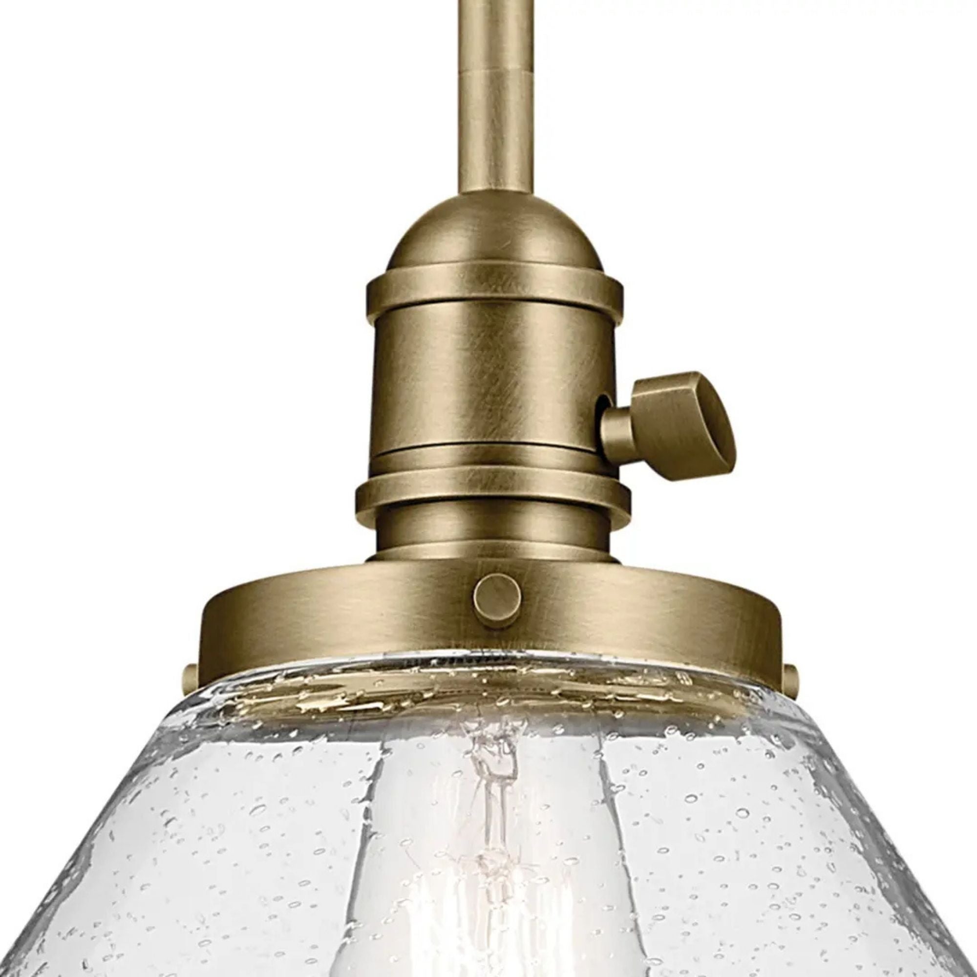 Avery 14" Cone Pendant, Natural Brass Finish