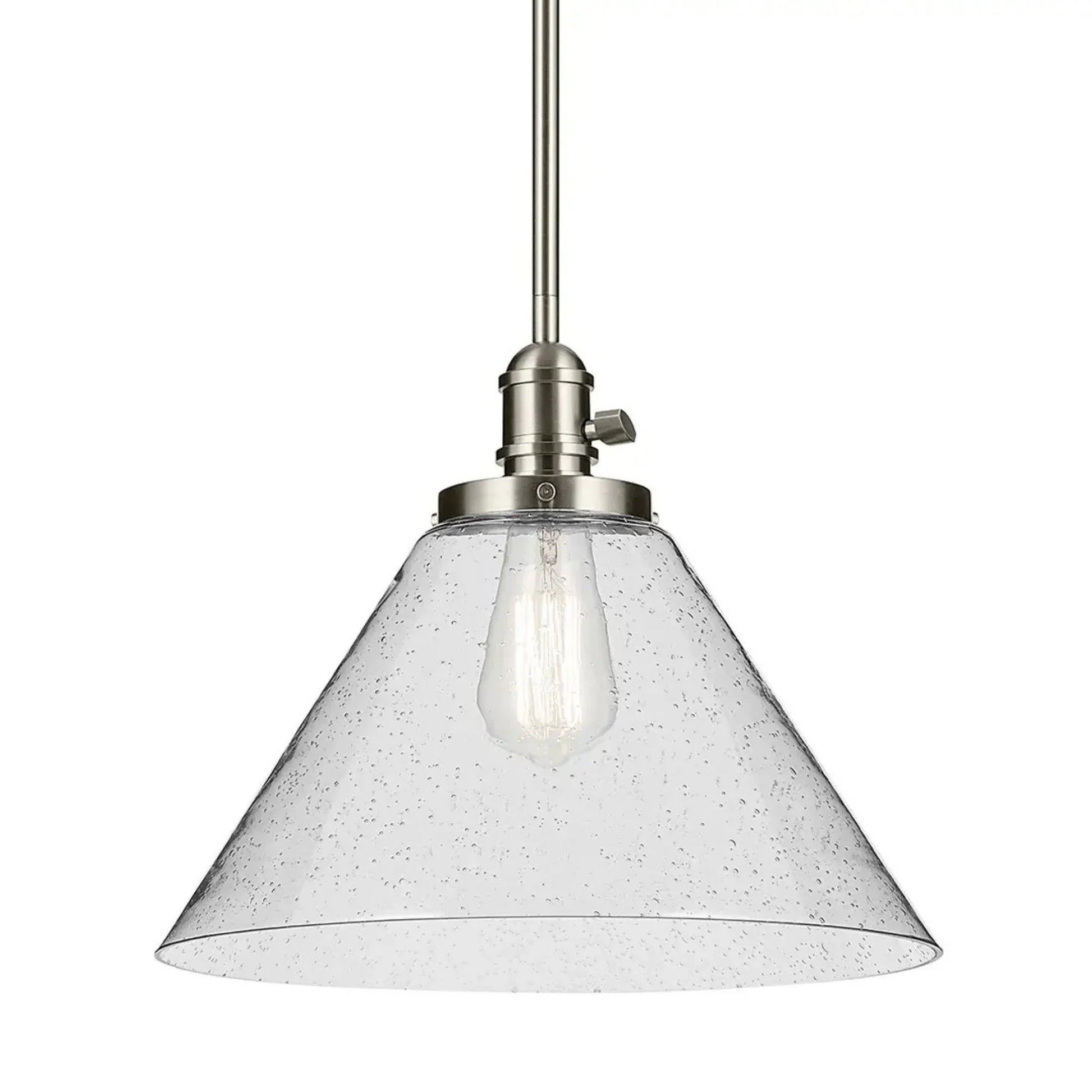 Kichler Lighting - Avery 14" Cone Pendant, Brushed Nickel Finish | Bees Lighting