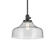 Avery 15" Bell Pendant, Black Finish