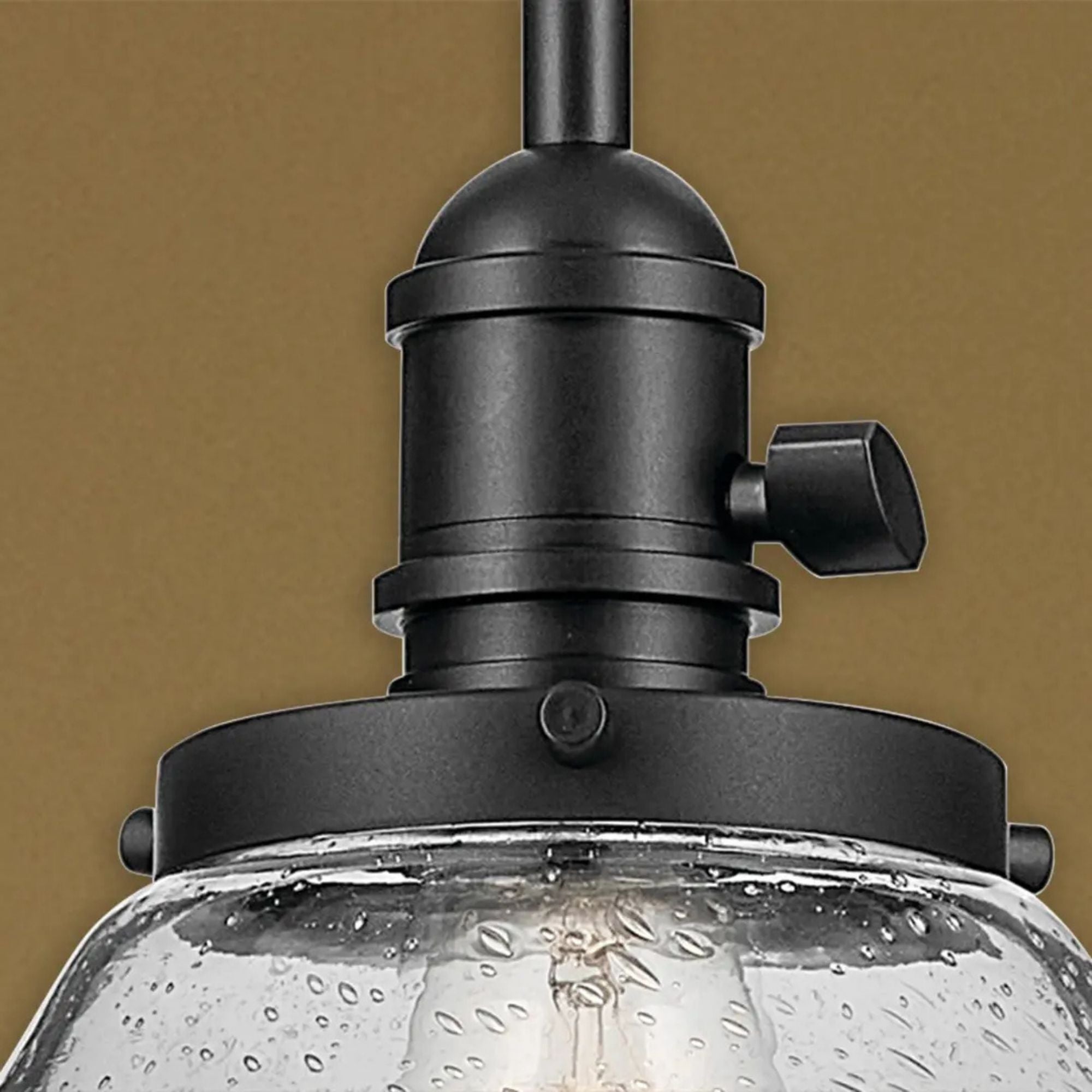 Avery 15" Bell Pendant, Black Finish