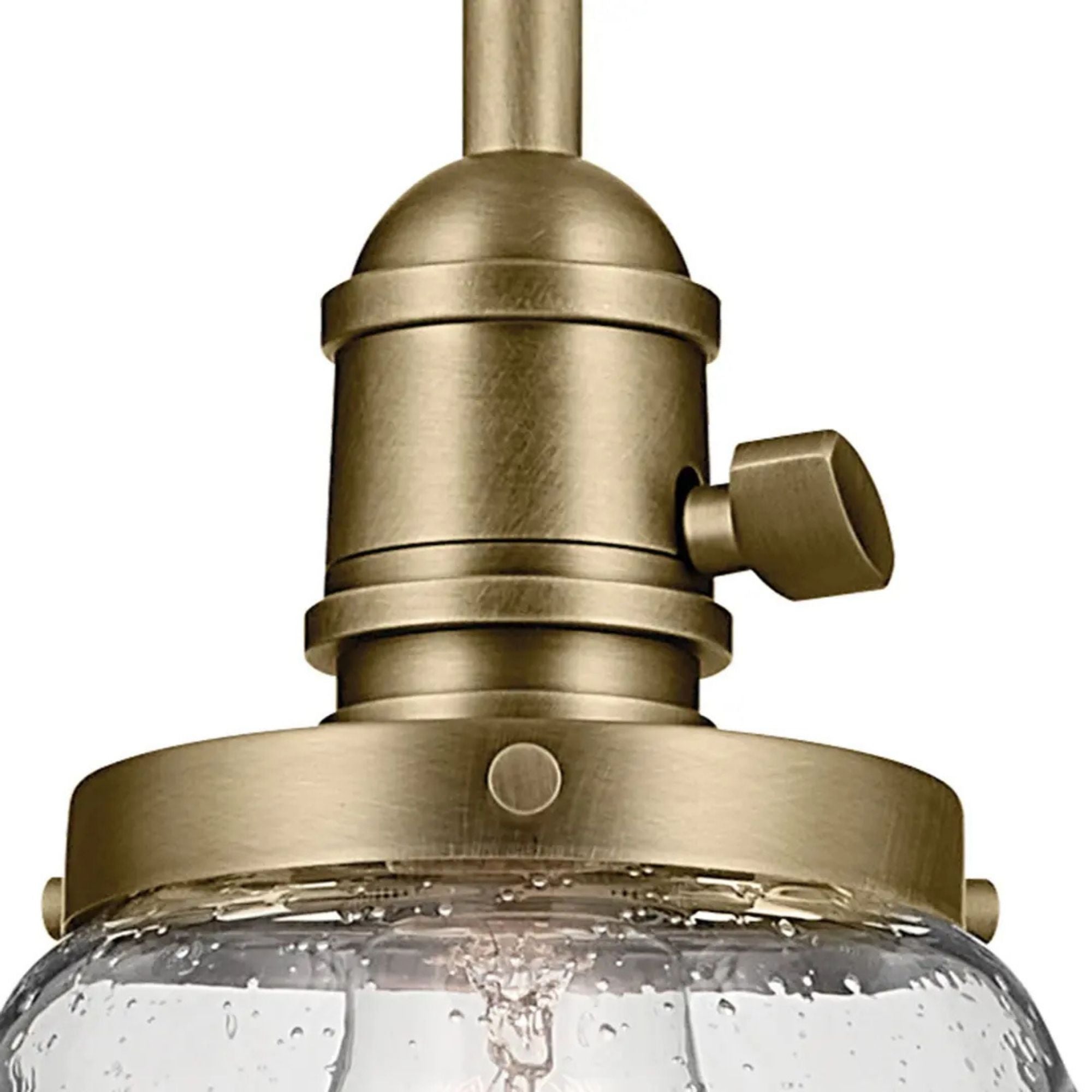 Kichler Avery 14.5 in. Bell Pendant Light Natural Brass