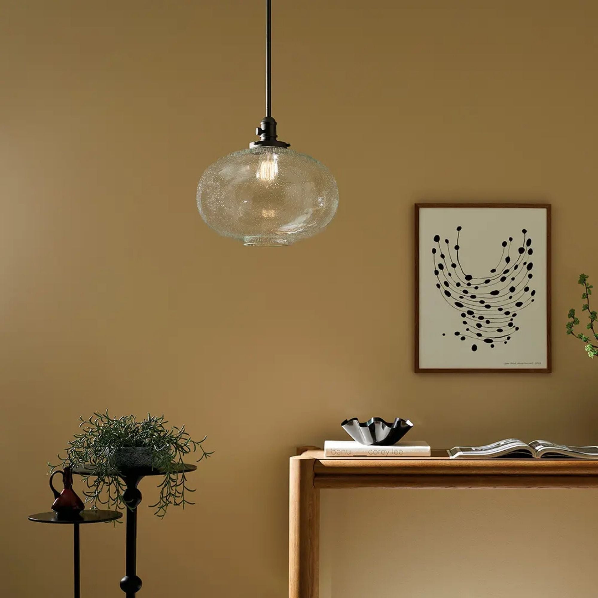 Kichler Avery 14.5 in. Globe Pendant Light Olde Bronze
