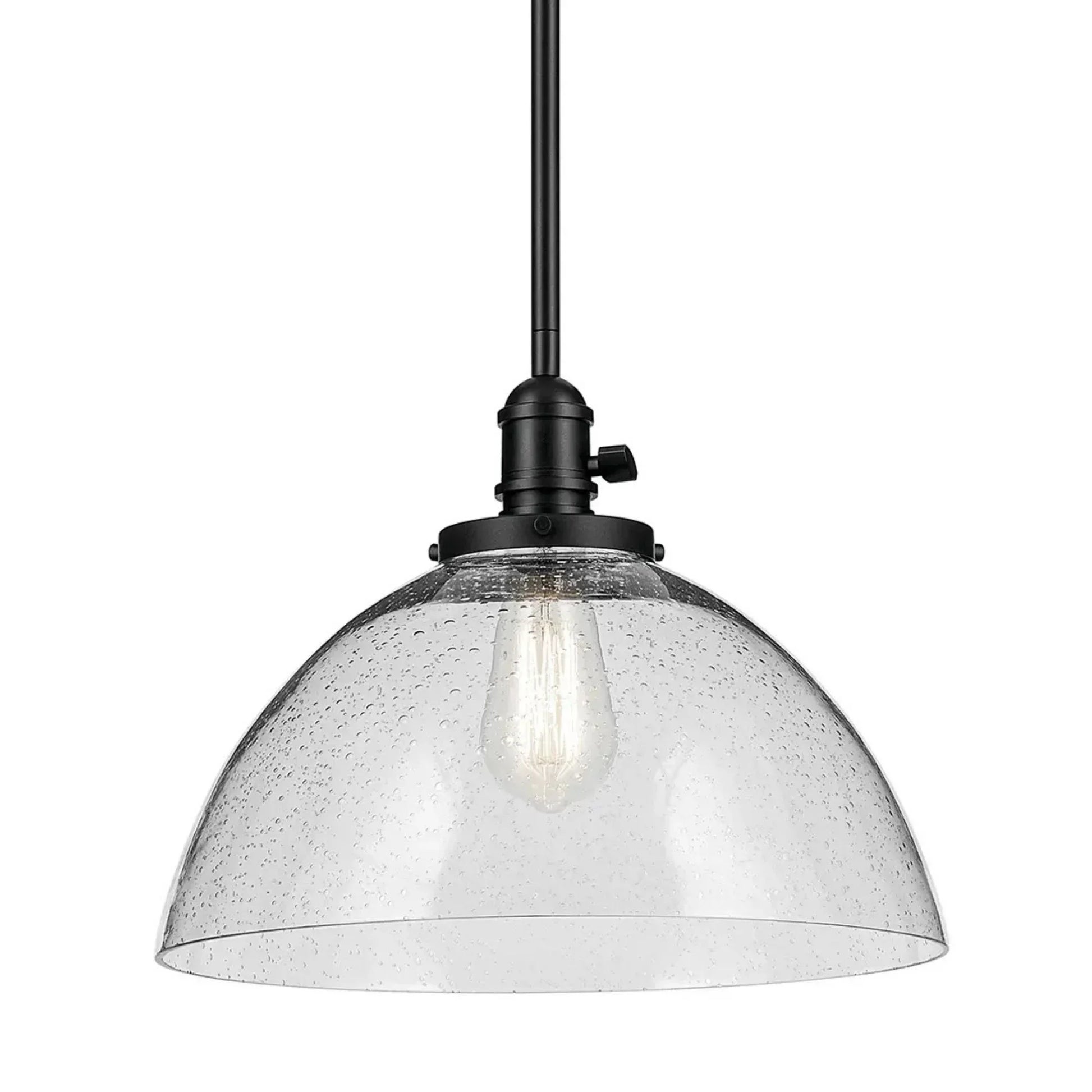 Kichler Lighting - Avery 14" Dome Pendant, Black Finish | Bees Lighting