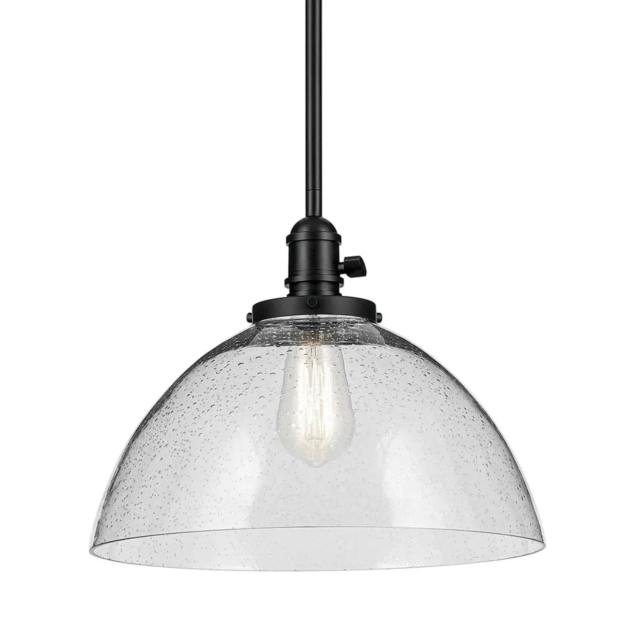 Kichler Lighting - Avery 14" Dome Pendant, Black Finish | Bees Lighting