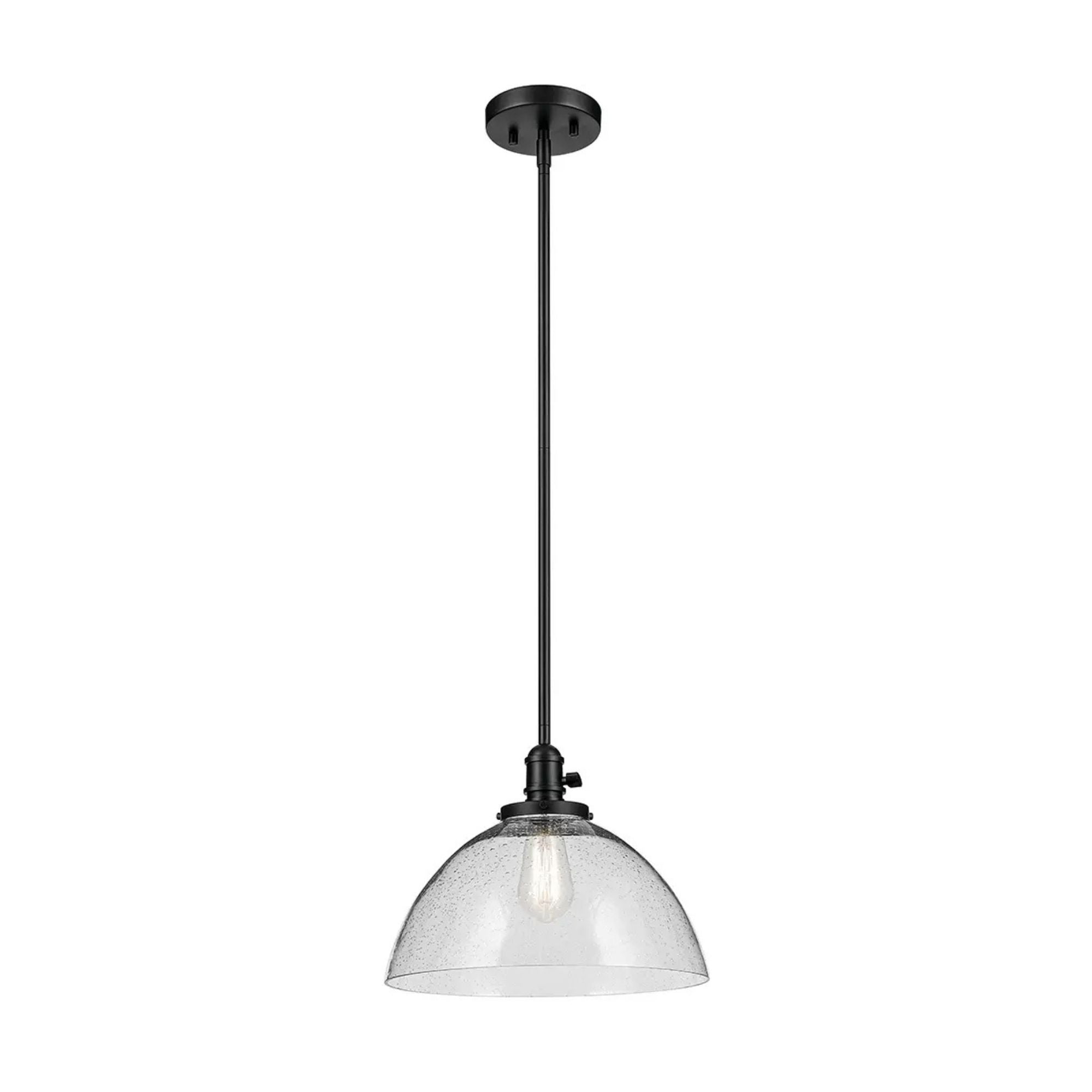 Kichler Avery 14 in. Dome Pendant Light Black