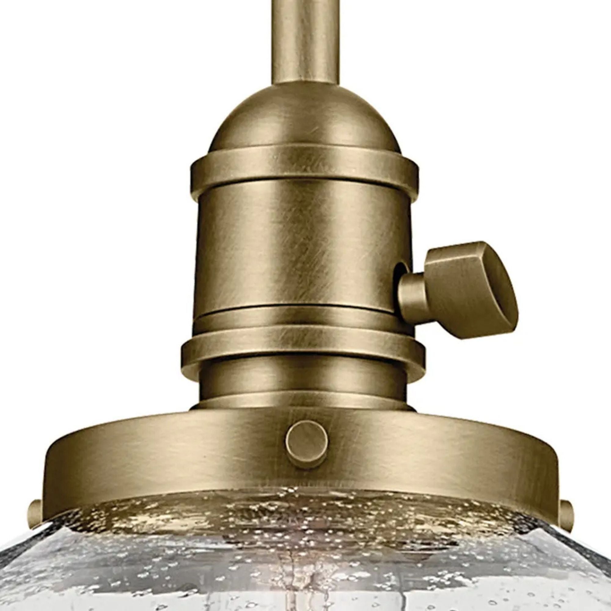 Avery 14" Dome Pendant, Natural Brass Finish