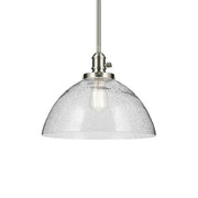 Avery 14" Dome Pendant, Brushed Nickel Finish