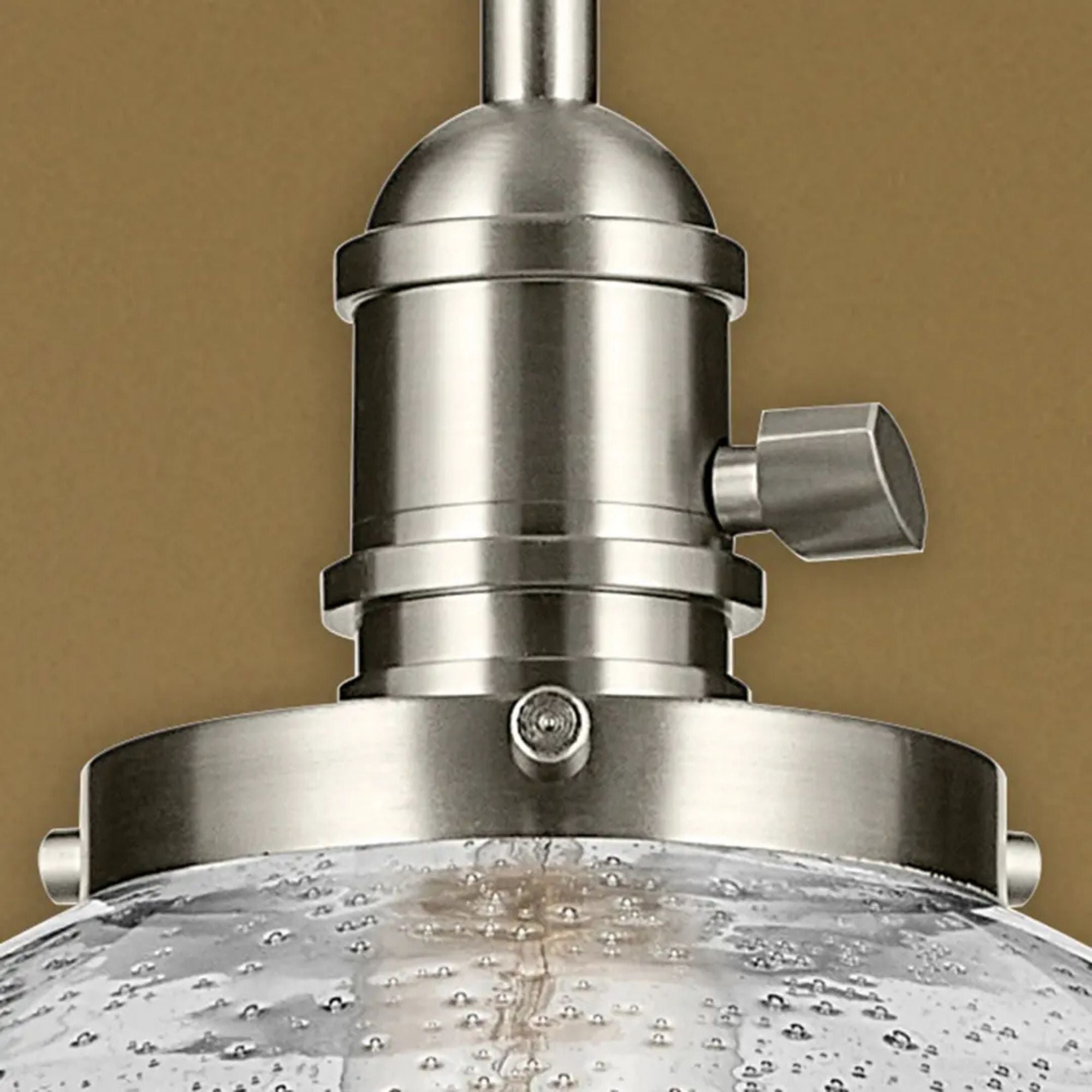 Avery 14" Dome Pendant, Brushed Nickel Finish