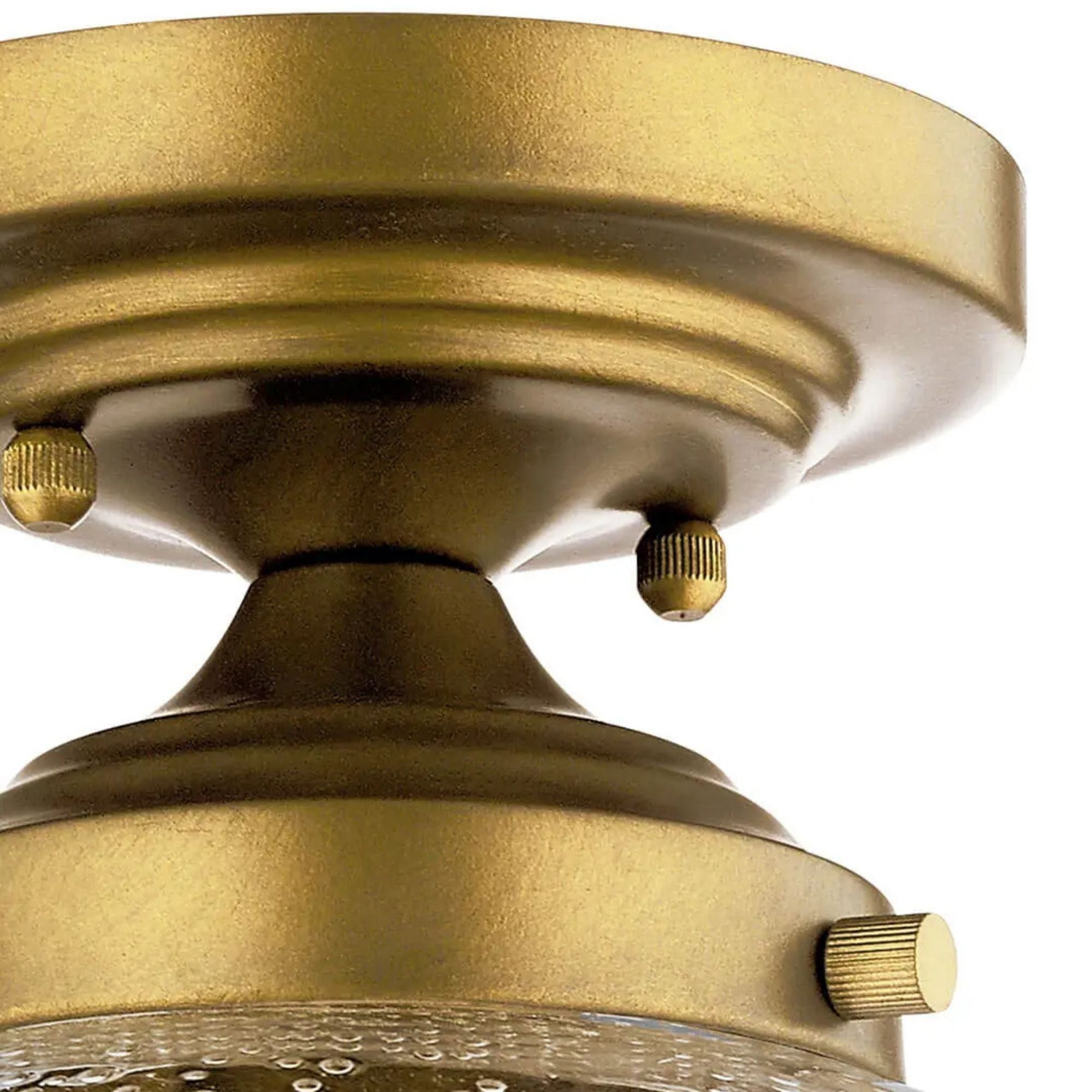 Kichler Avery 9.75 in. Semi-Flush Mount Light Natural Brass