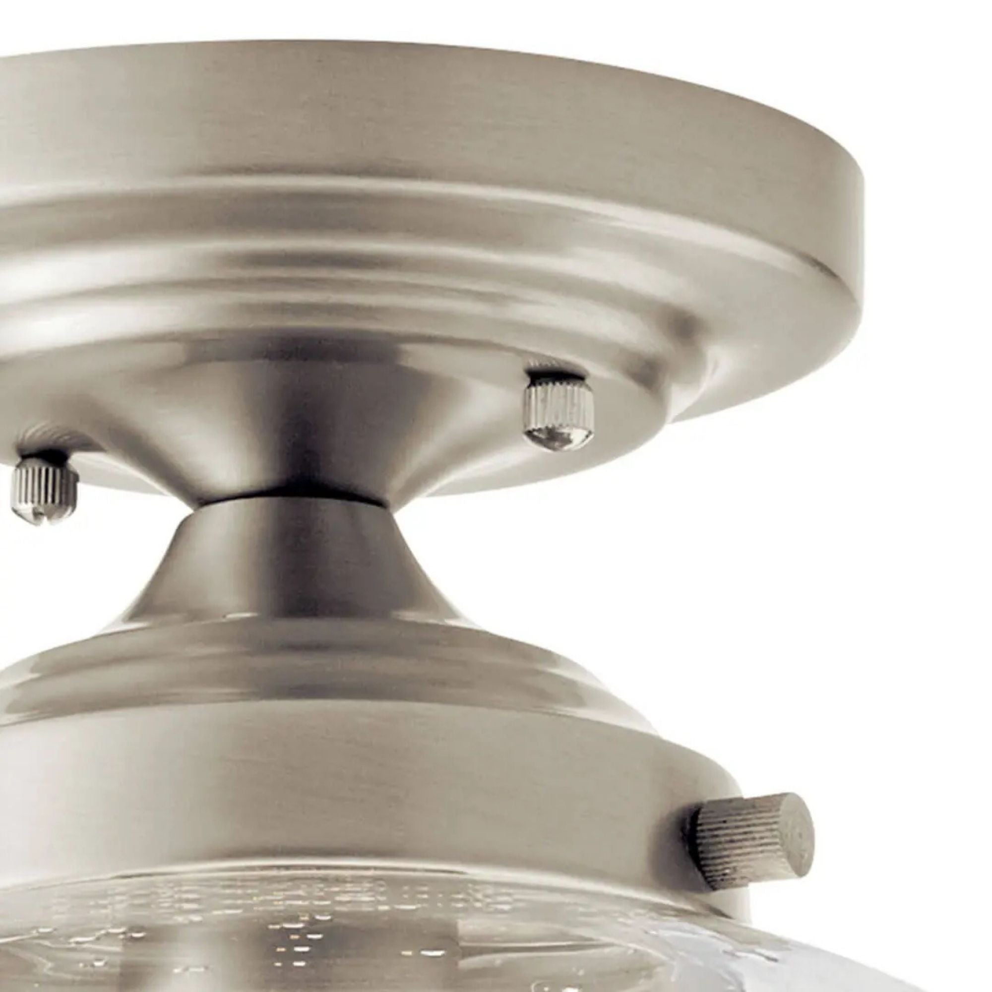 Avery 10" Semi-Flush Mount, Brushed Nickel Finish