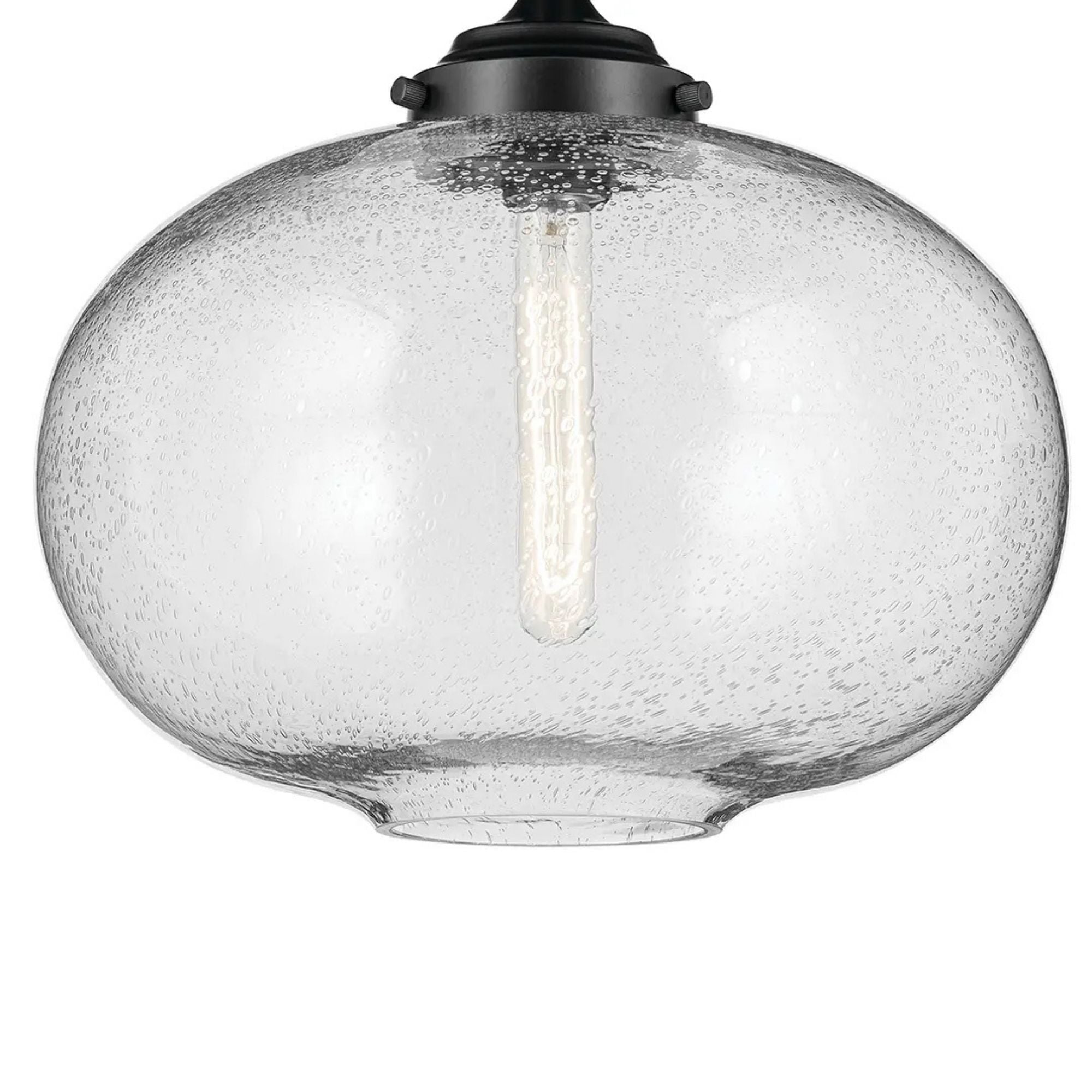 Kichler Avery 14.5 in. Semi-Flush Mount Black
