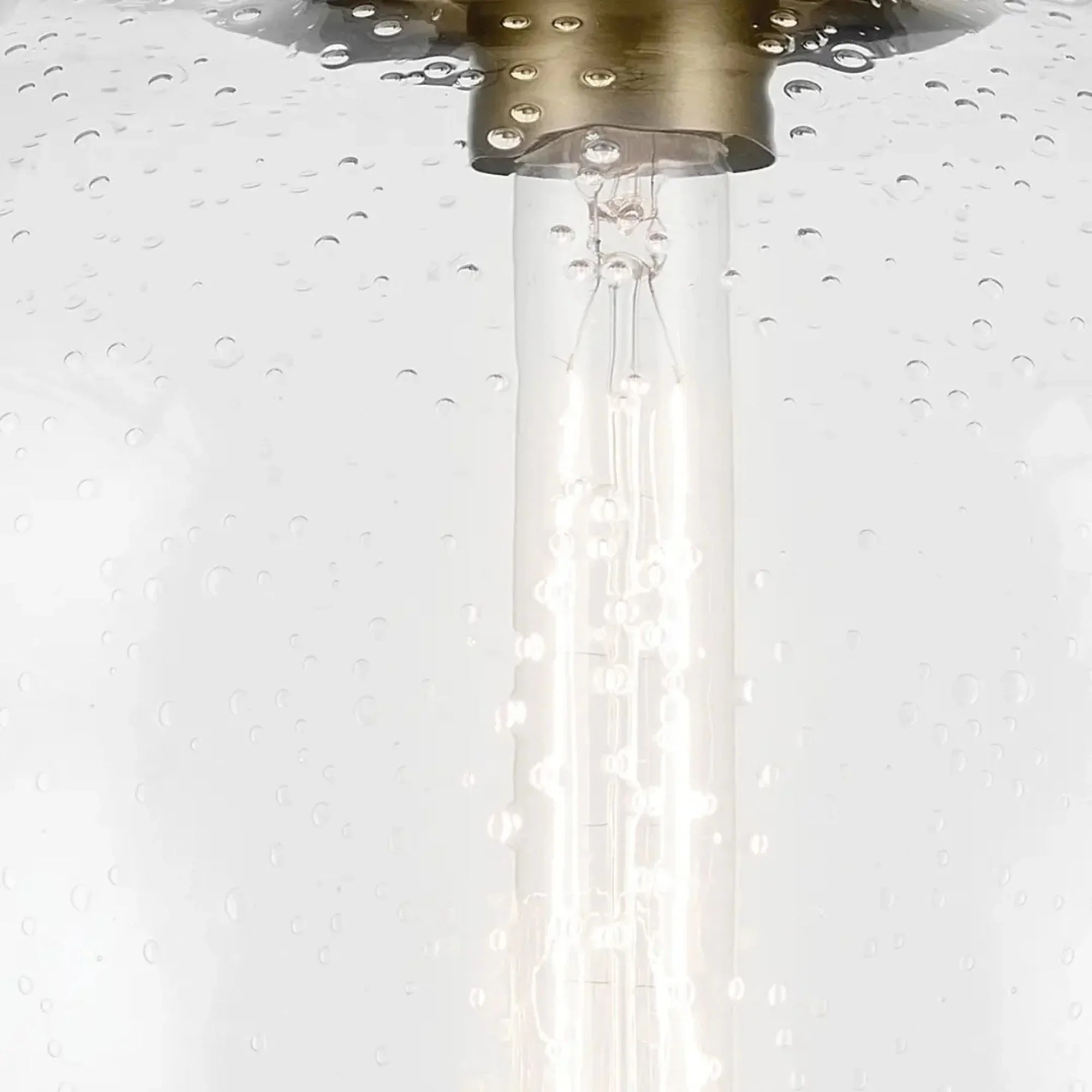 Avery 15" Semi-Flush Mount, Natural Brass Finish