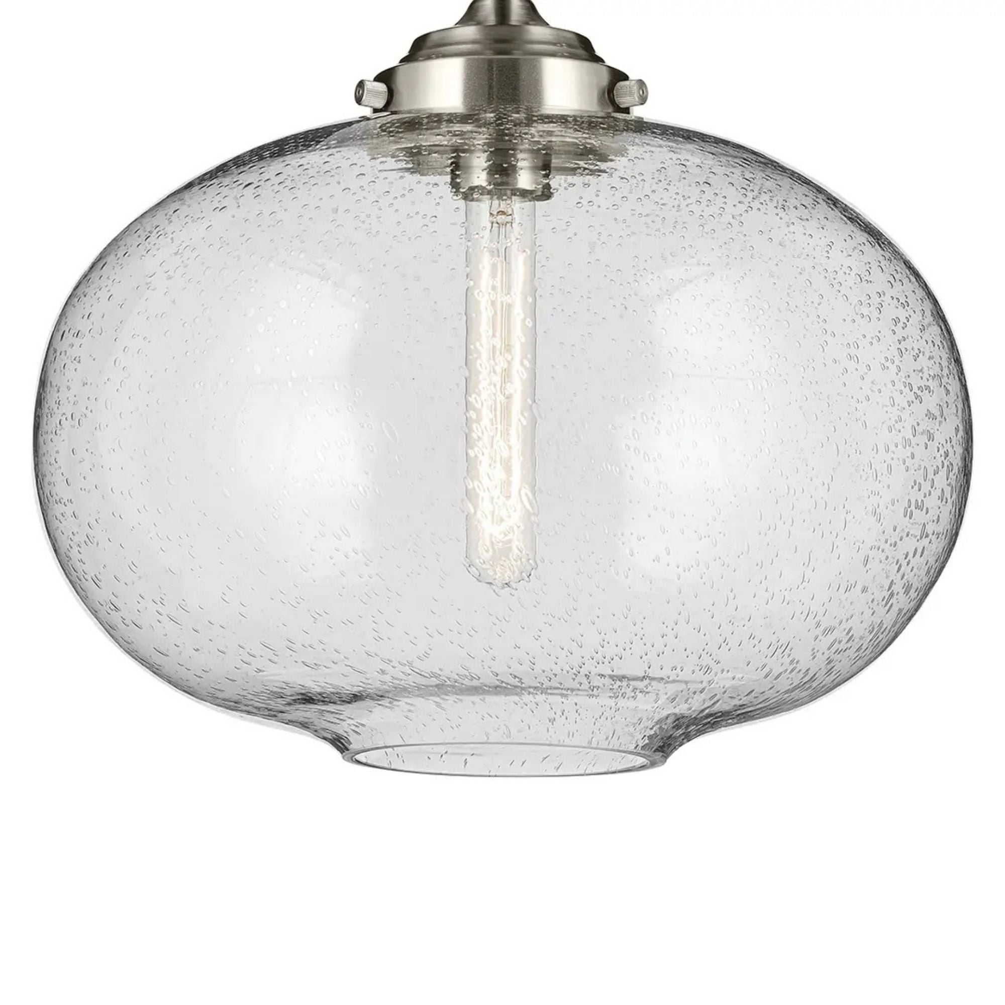 Avery 15" Semi-Flush Mount, Brushed Nickel Finish