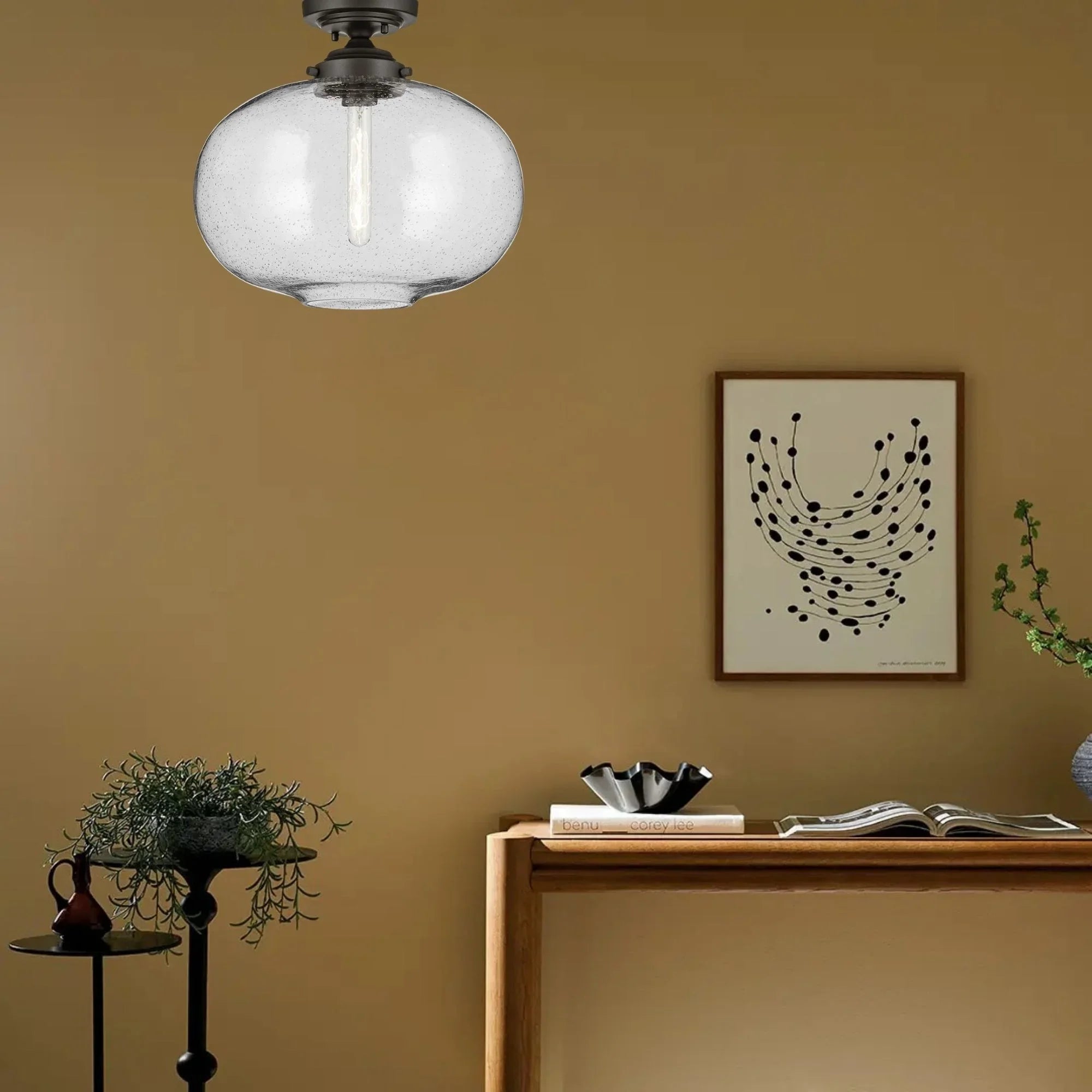 Avery 15" Semi-Flush Mount, Olde Bronze Finish