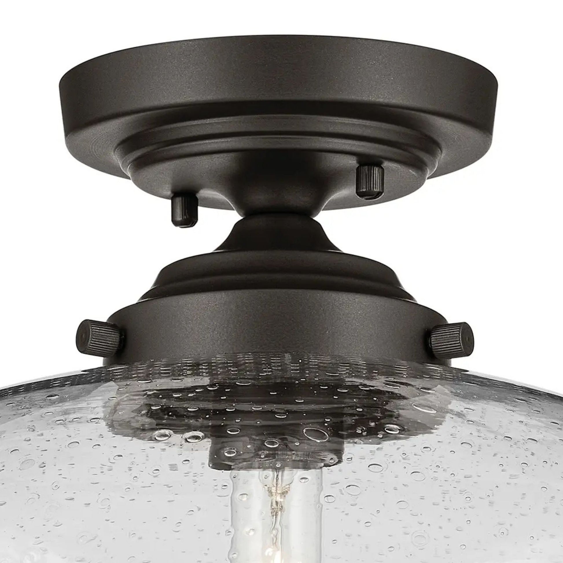 Avery 15" Semi-Flush Mount, Olde Bronze Finish - Bees Lighting