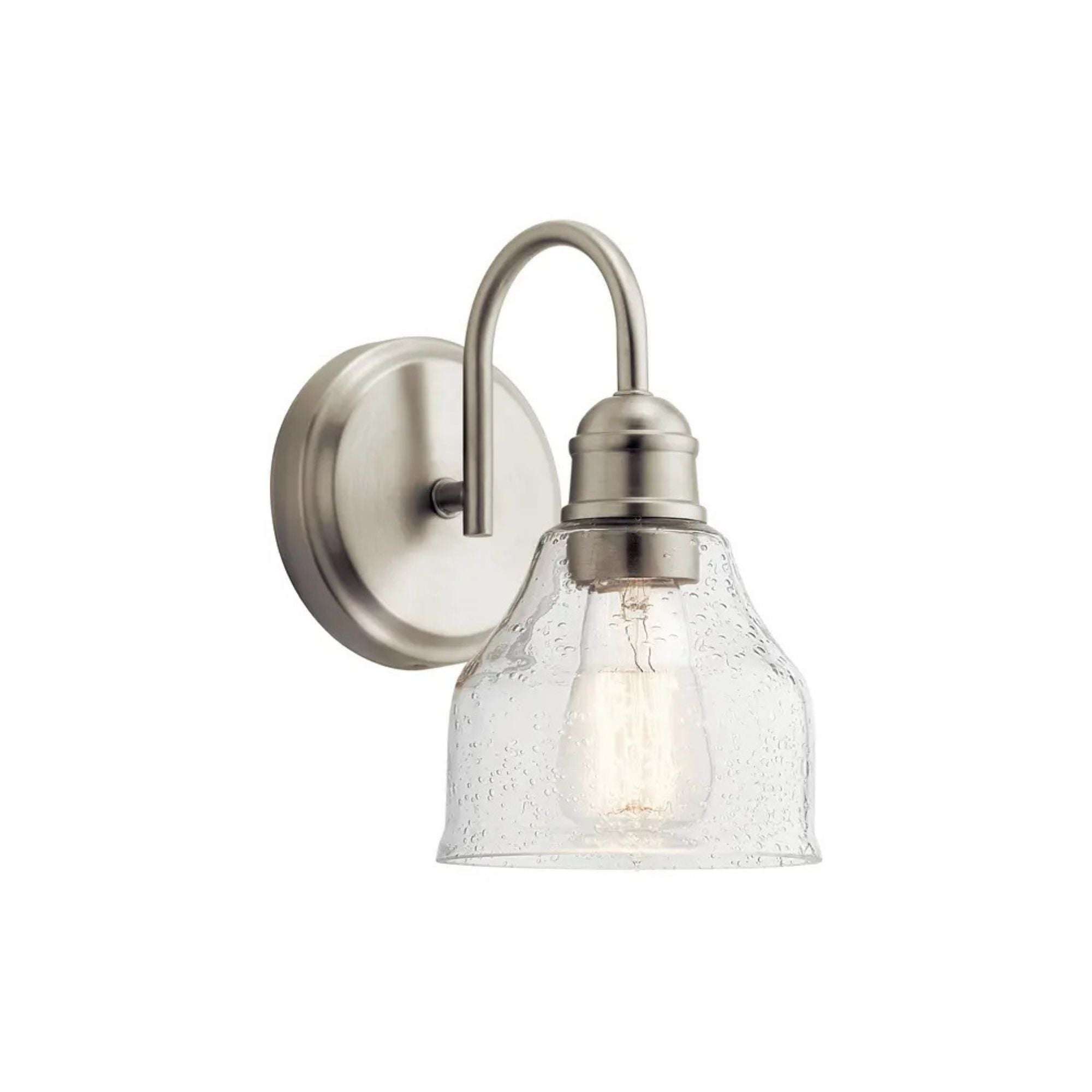 Avery 10" Wall Sconce, Brushed Nickel Finish